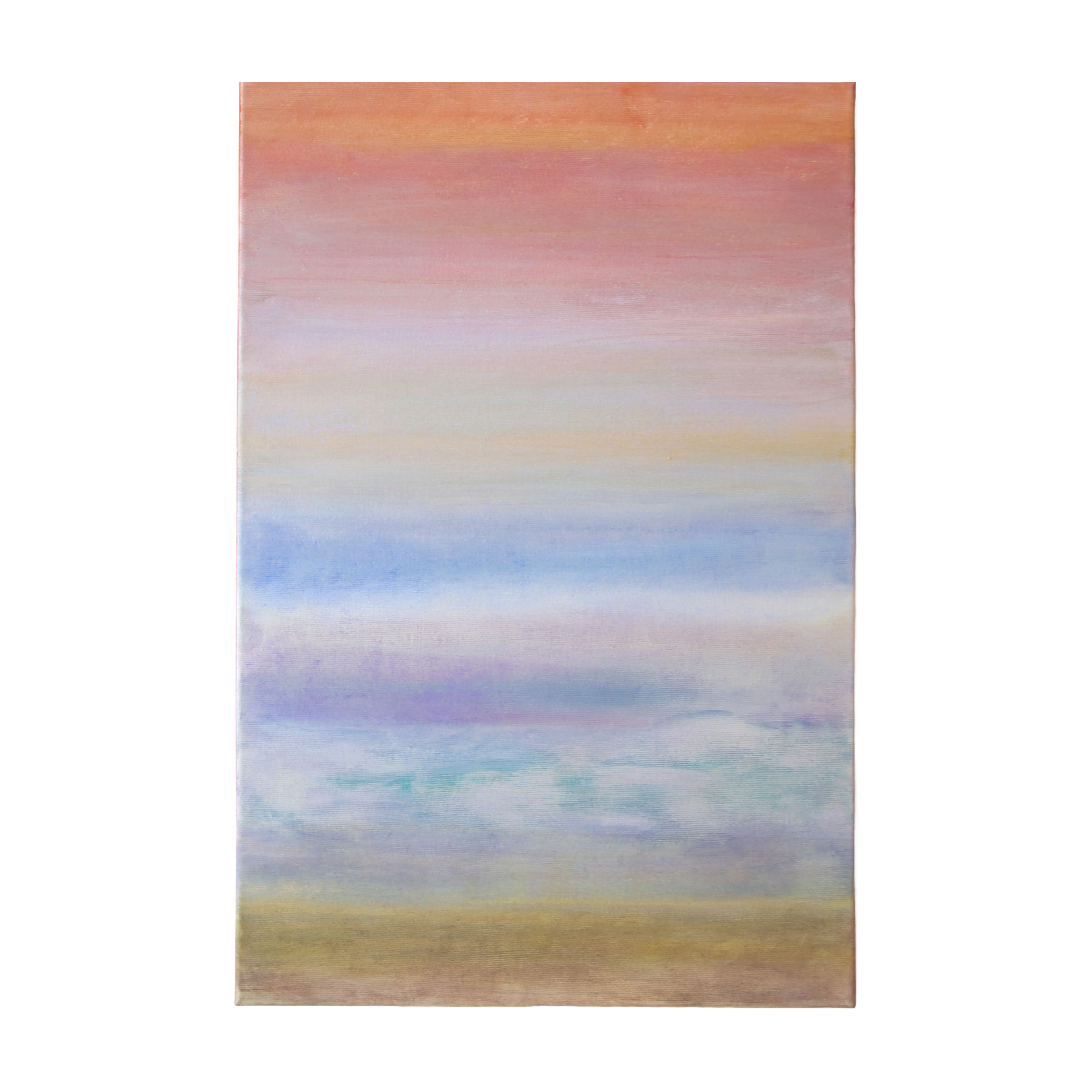 Maleri, "High Tide" , 40 x 60cm, akryl og pastelkridt på lærred