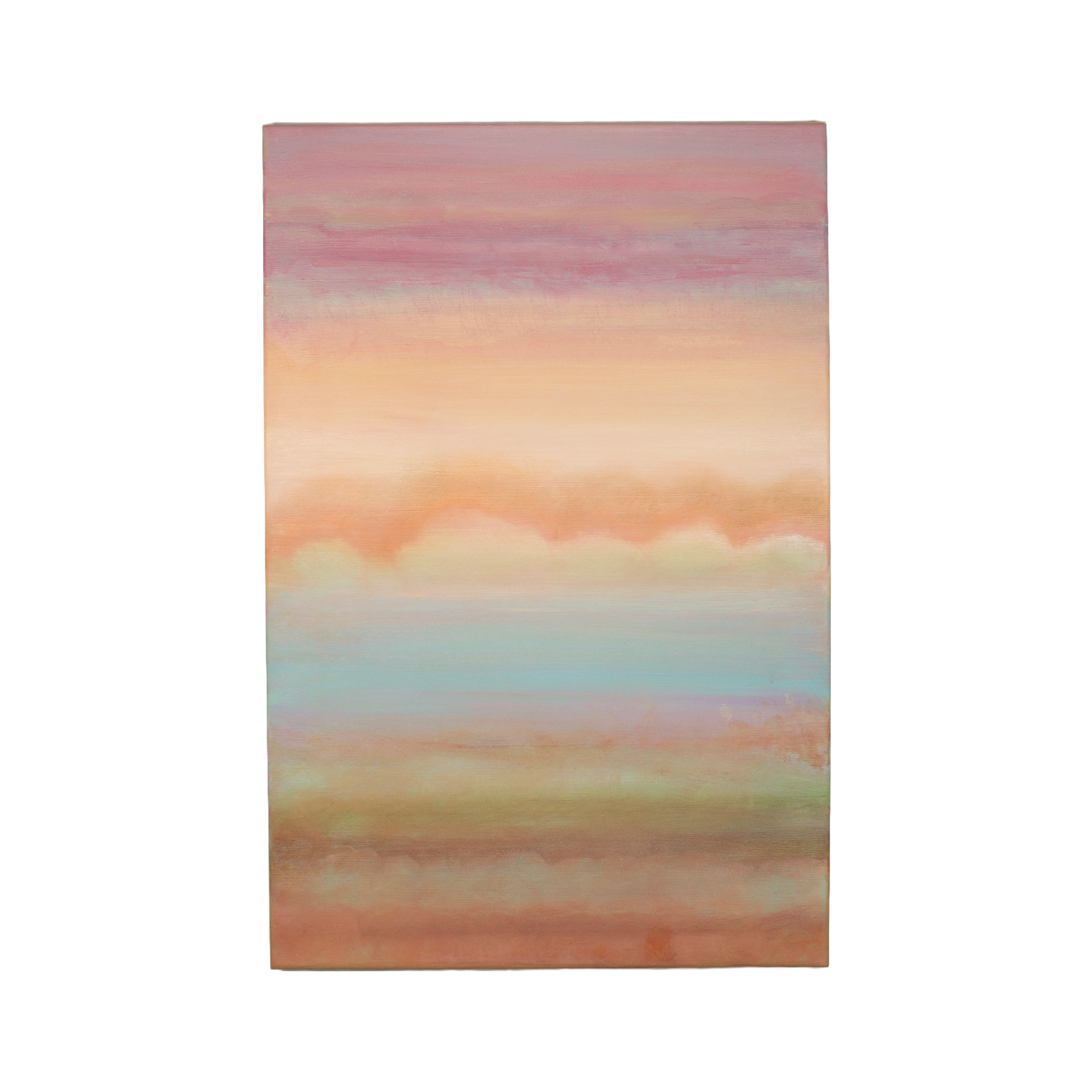 Maleri, "Sky Waves" , 40 x 60cm, akryl og pastelkridt på lærred