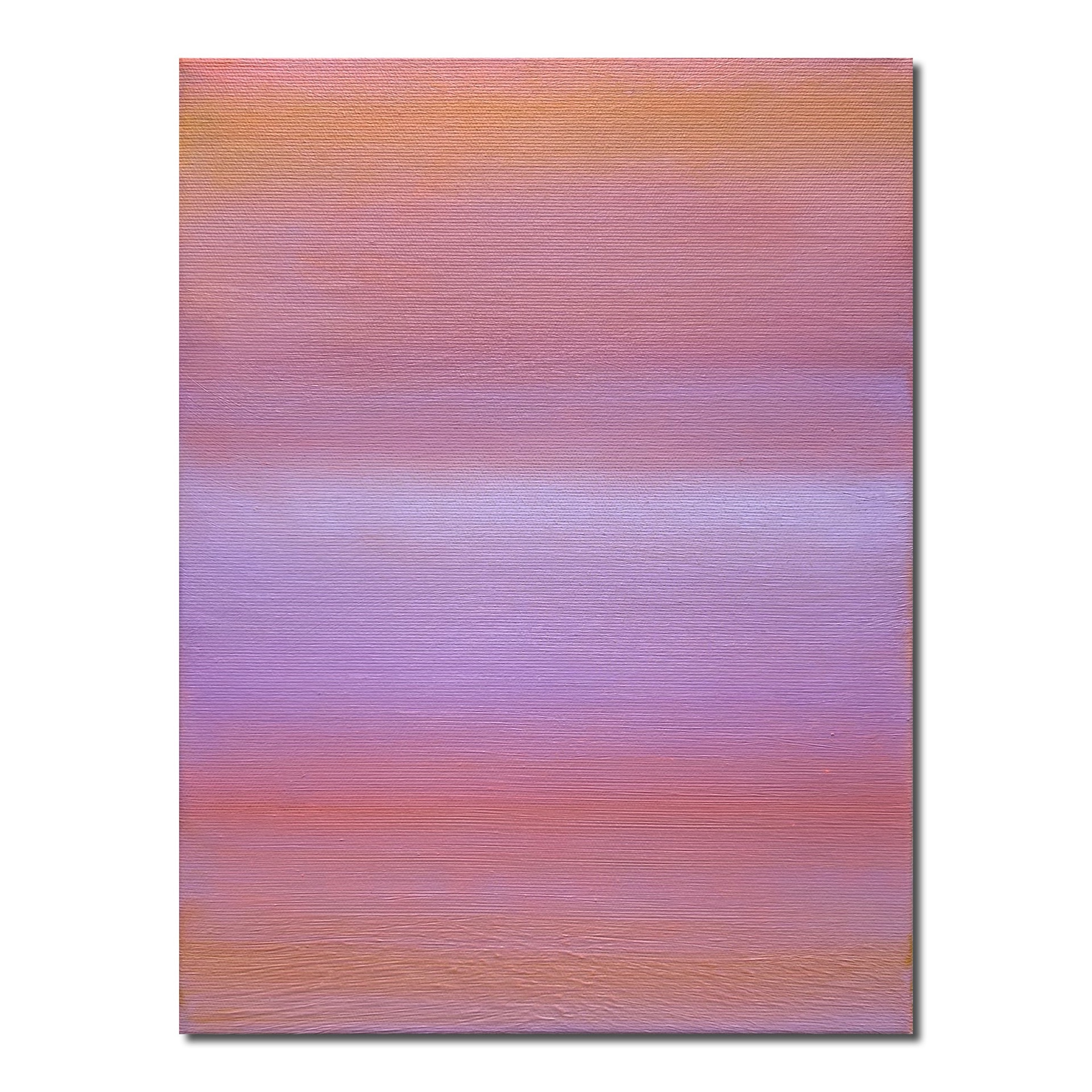 Maleri, "Gradient pink" , 30 x 40cm, akryl og pastelkridt på lærred