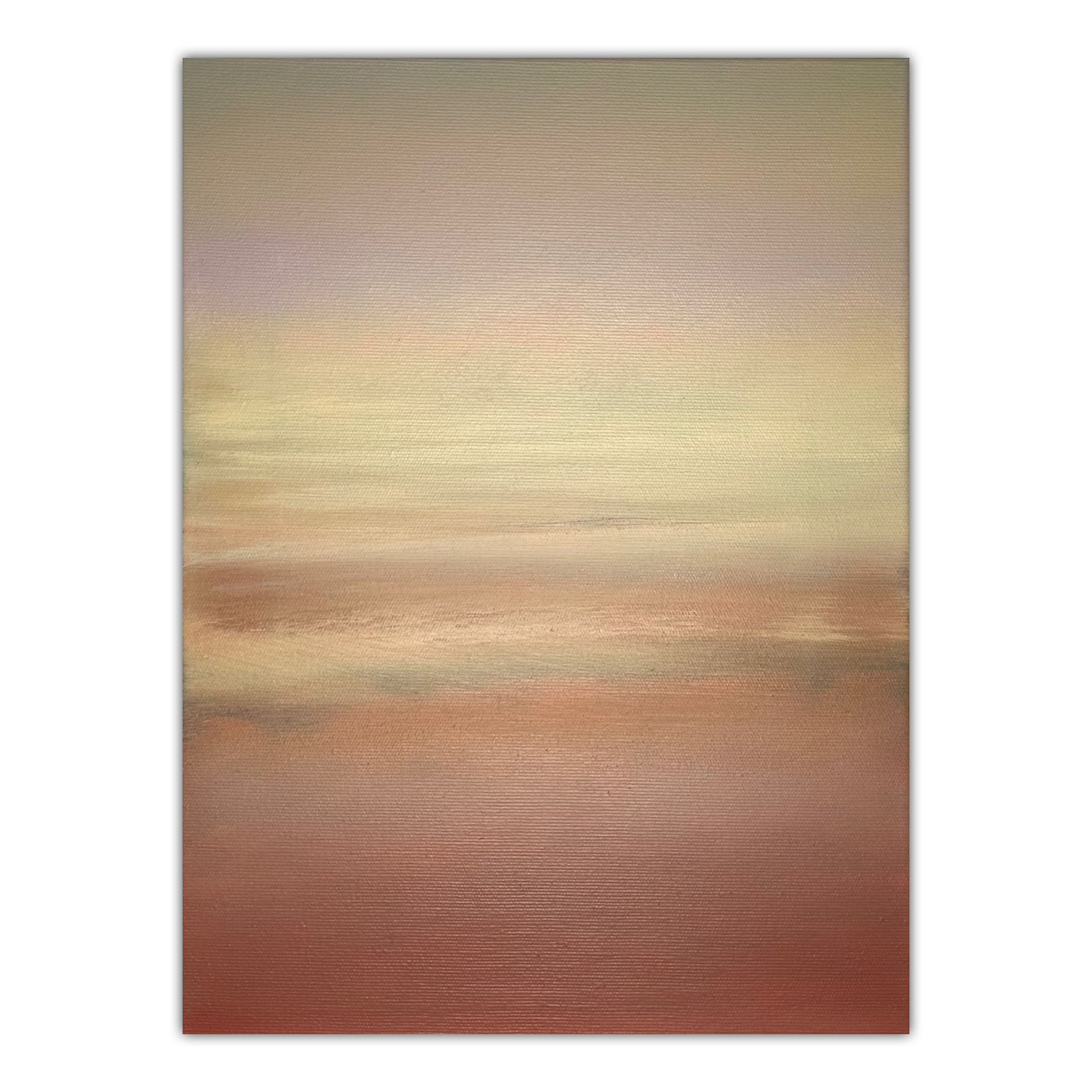 Maleri, "Excavated Soil" , 30 x 40cm, akryl og pastelkridt på lærred