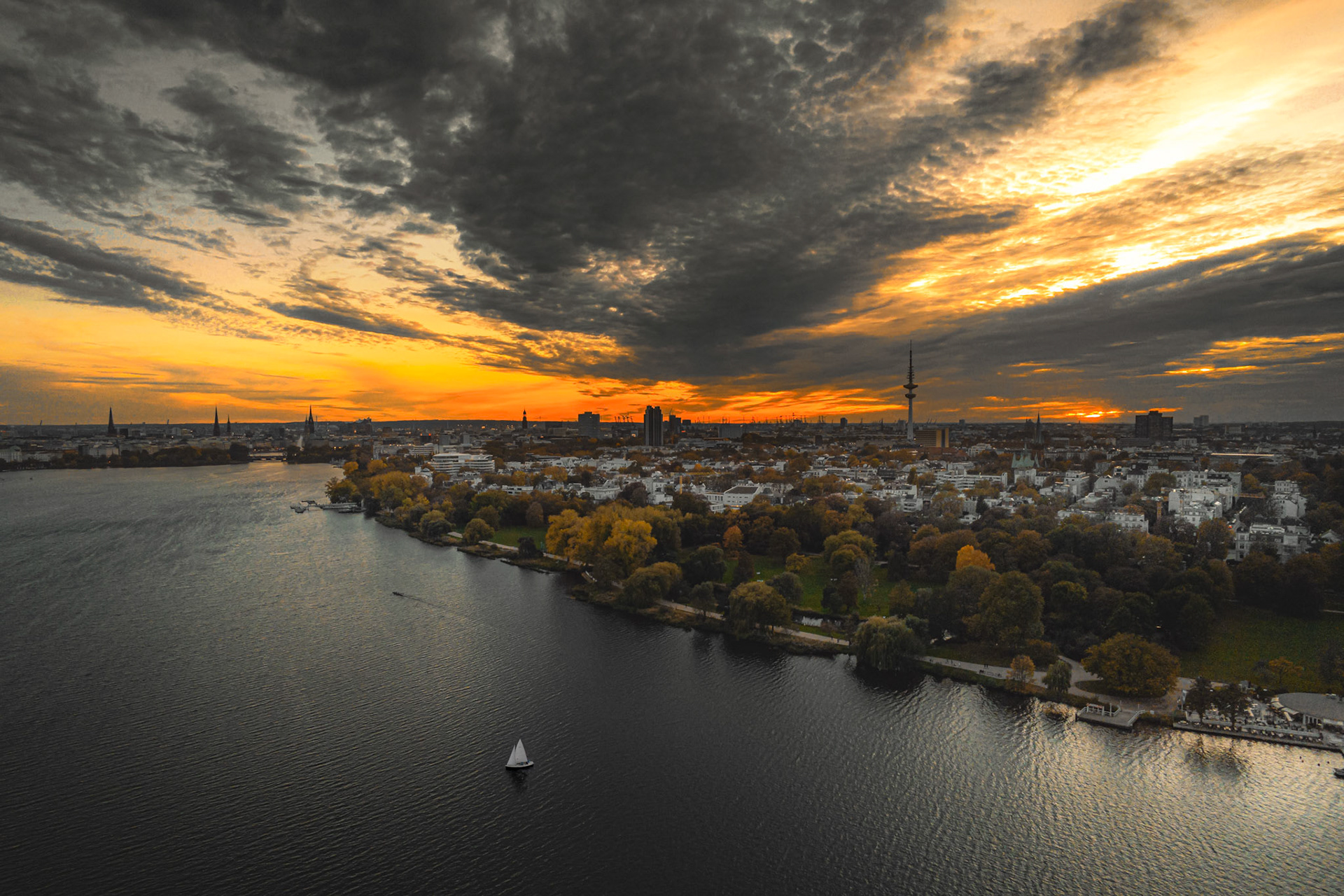 Aussenalster Sunset