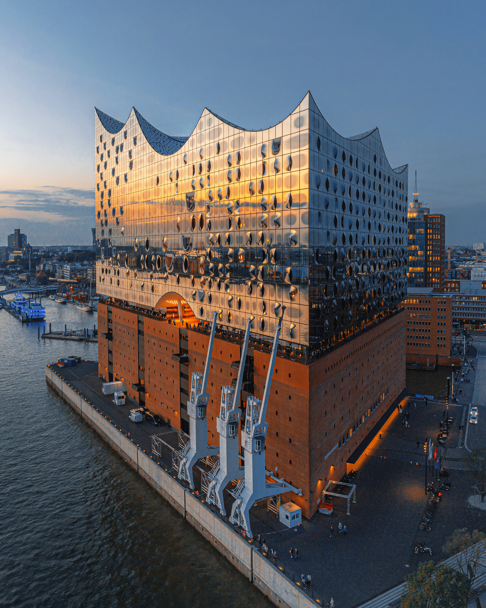 Hamburg Luftaufnahme Elbphilharmonie