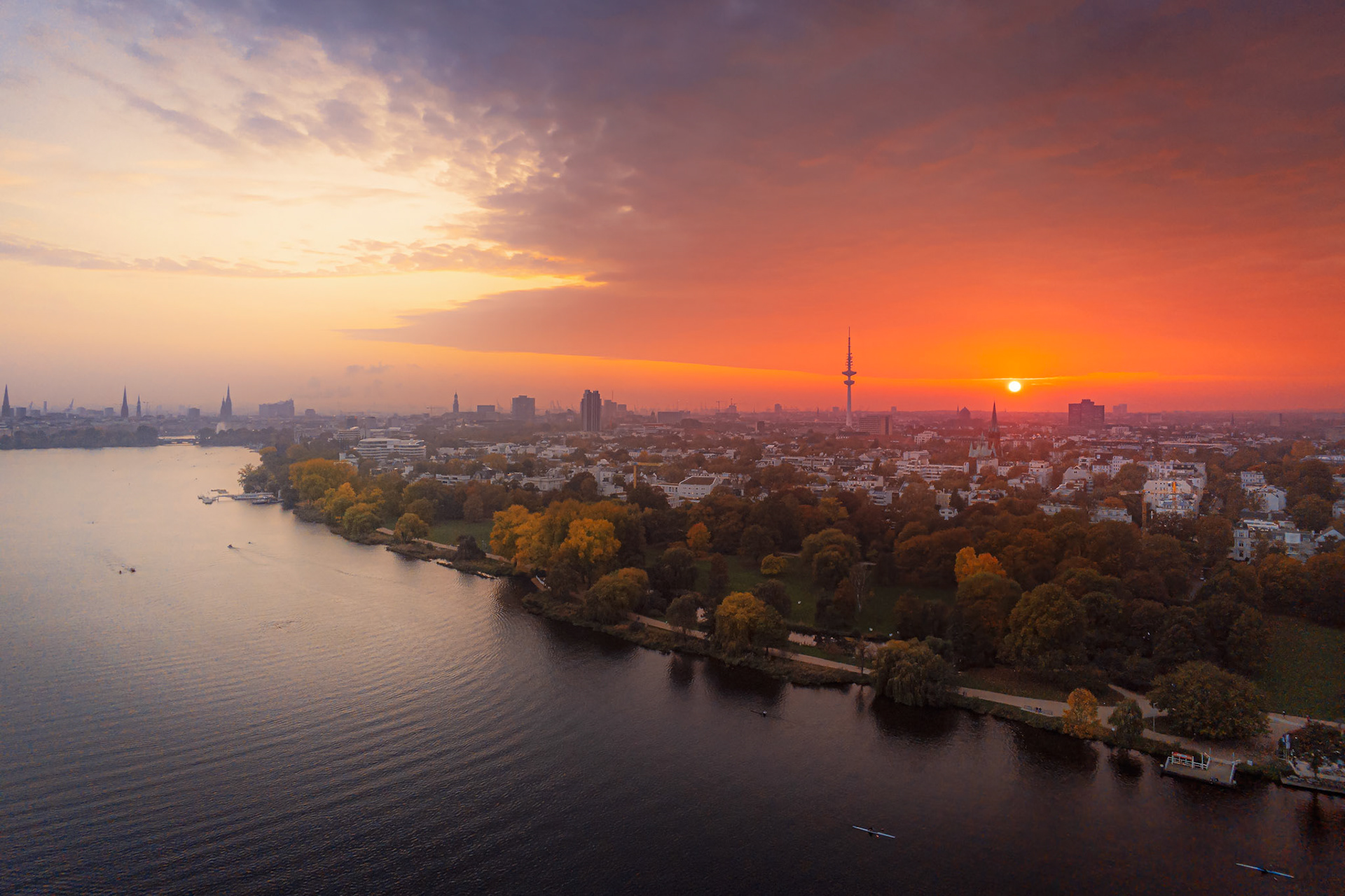 Aussenalster Sunset