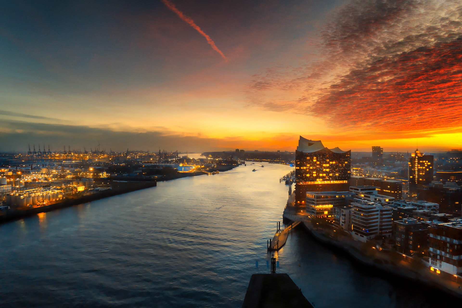 Hafen Sunset