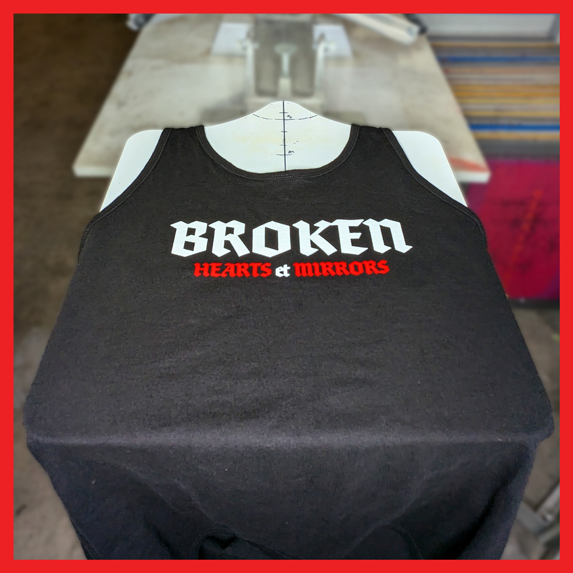 Broken Traditionally Screen Printed Shirt