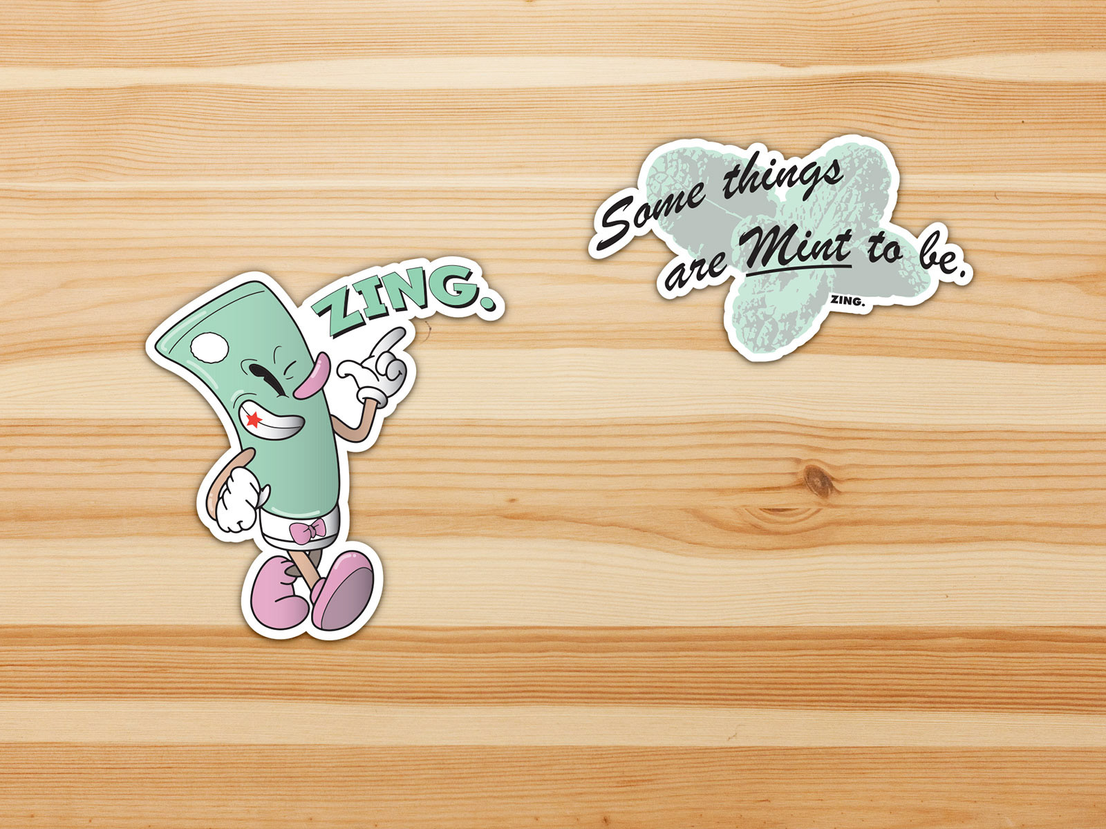 ZING Toothpaste Sticker