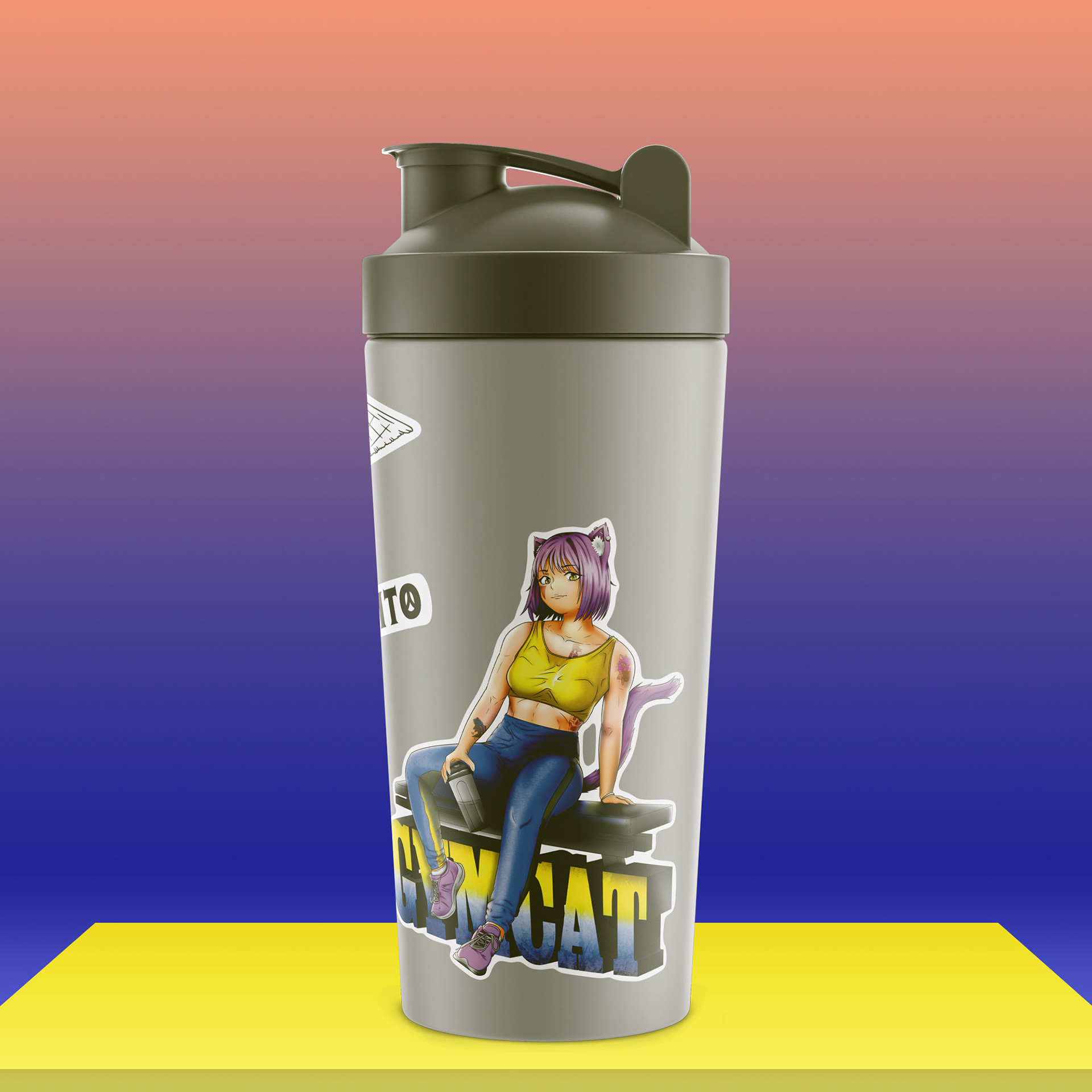 GymCat Sticker