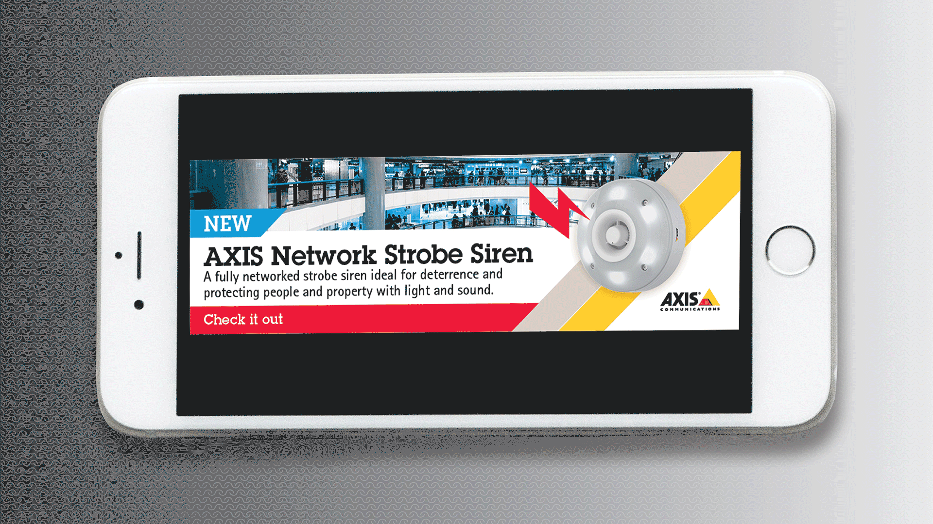 Digital banner with animation.