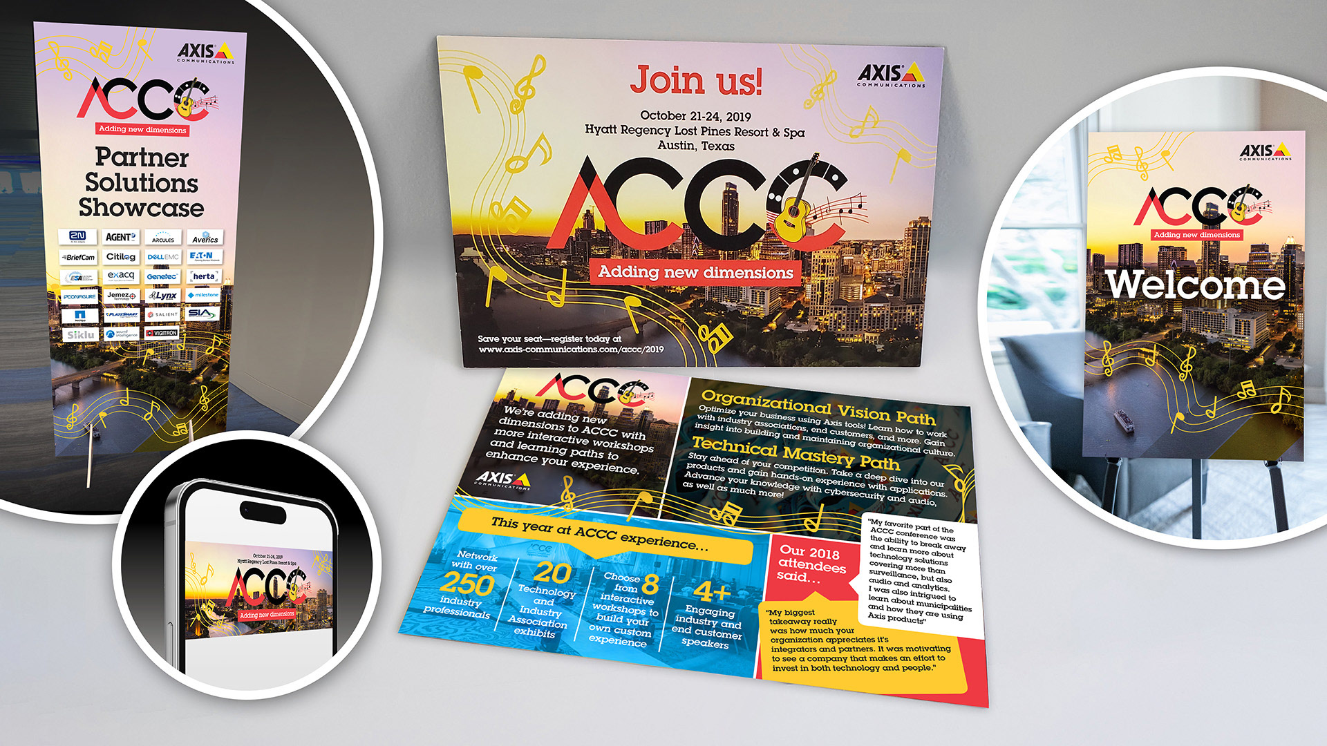 Theme and collateral design for partner event.