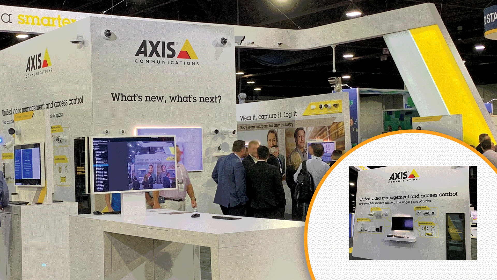 Booth graphics for exhibit at GSX tradeshow.