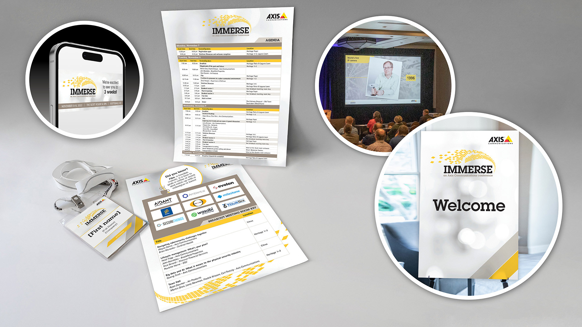 Collateral design for end-customer event.