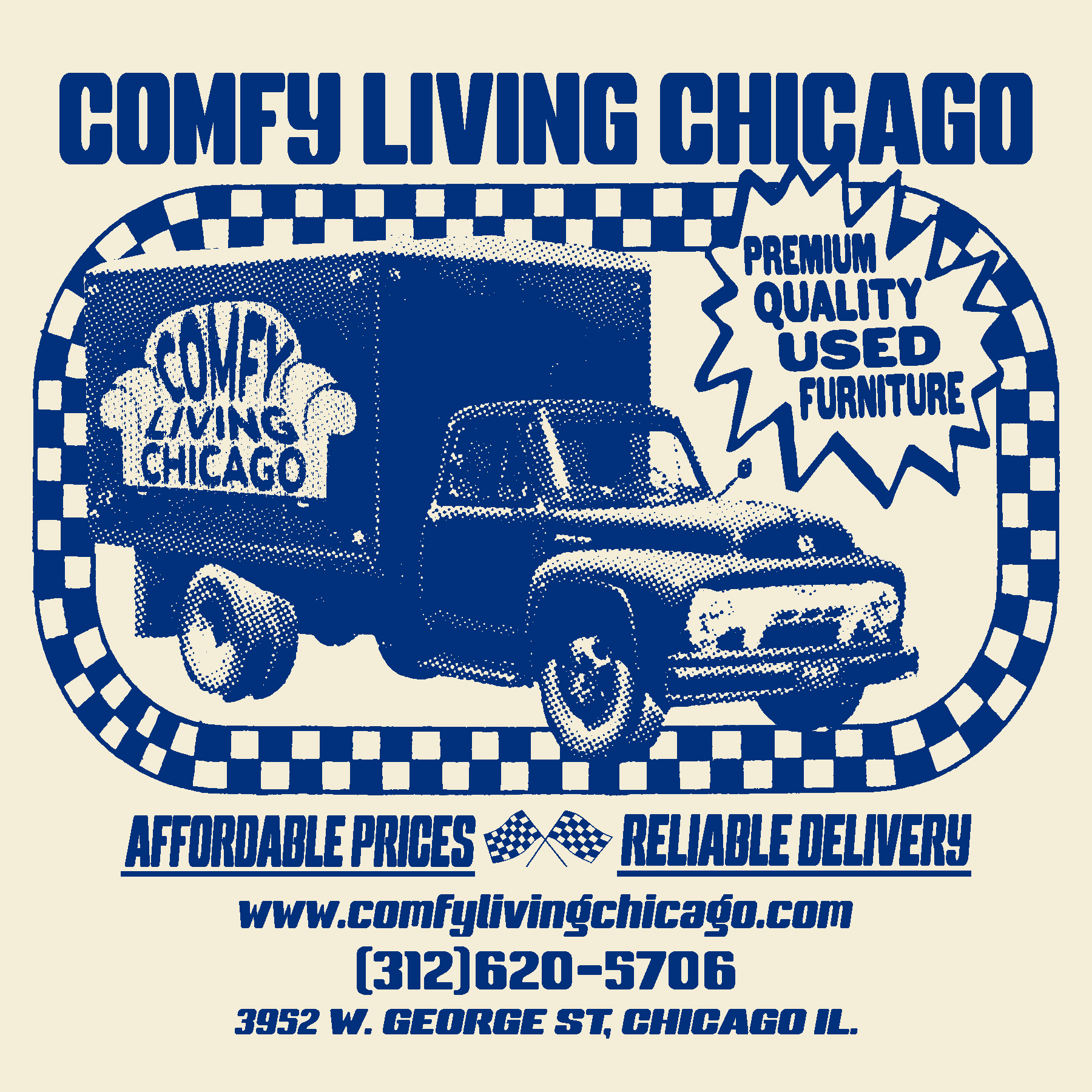 Comfy Living Truck T-Shirt Graphic Back