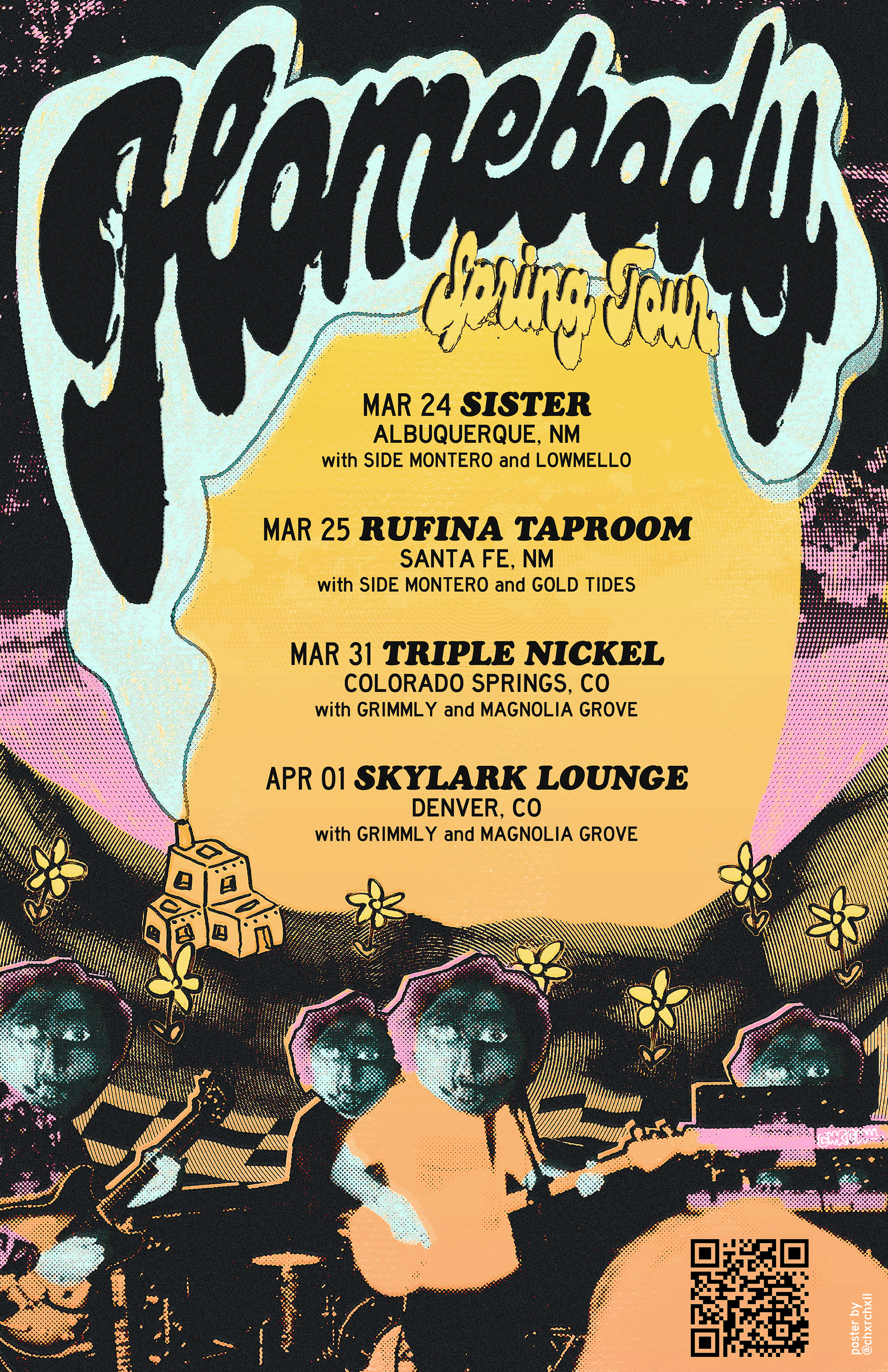 Homebody Spring Tour Full Tour Poster