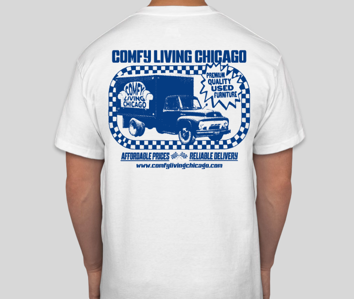 Comfy Living Truck T-Shirt Sample Back
