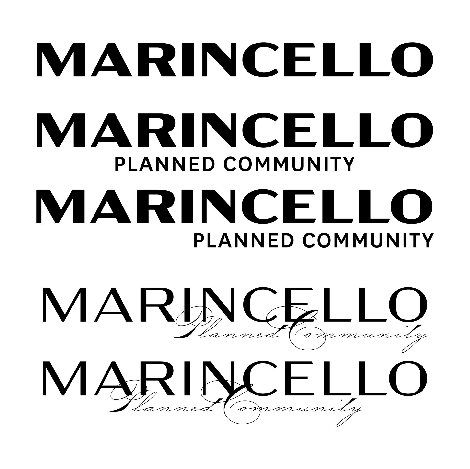 Marincello logo development 2