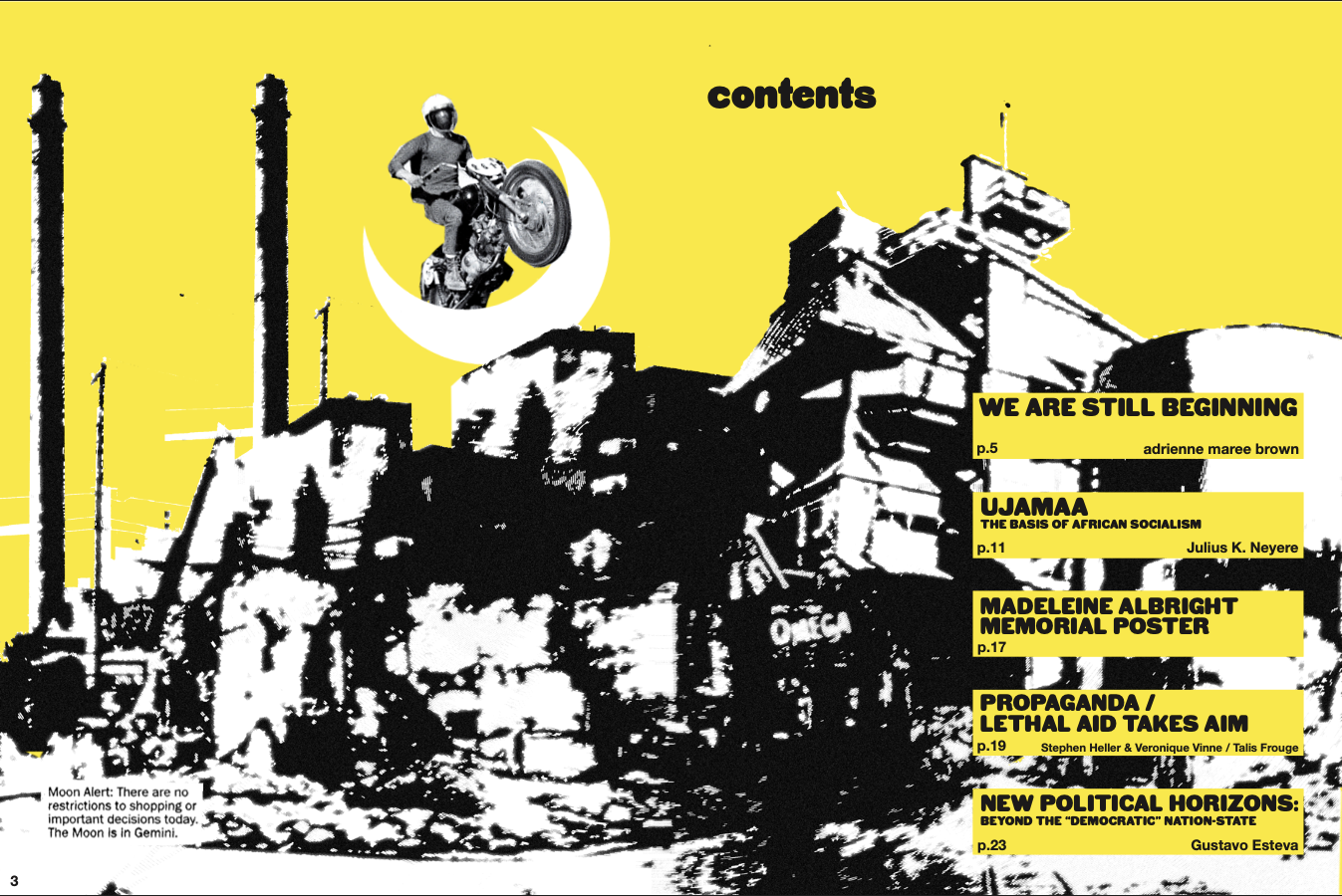 Spread Sample 2 - Contents