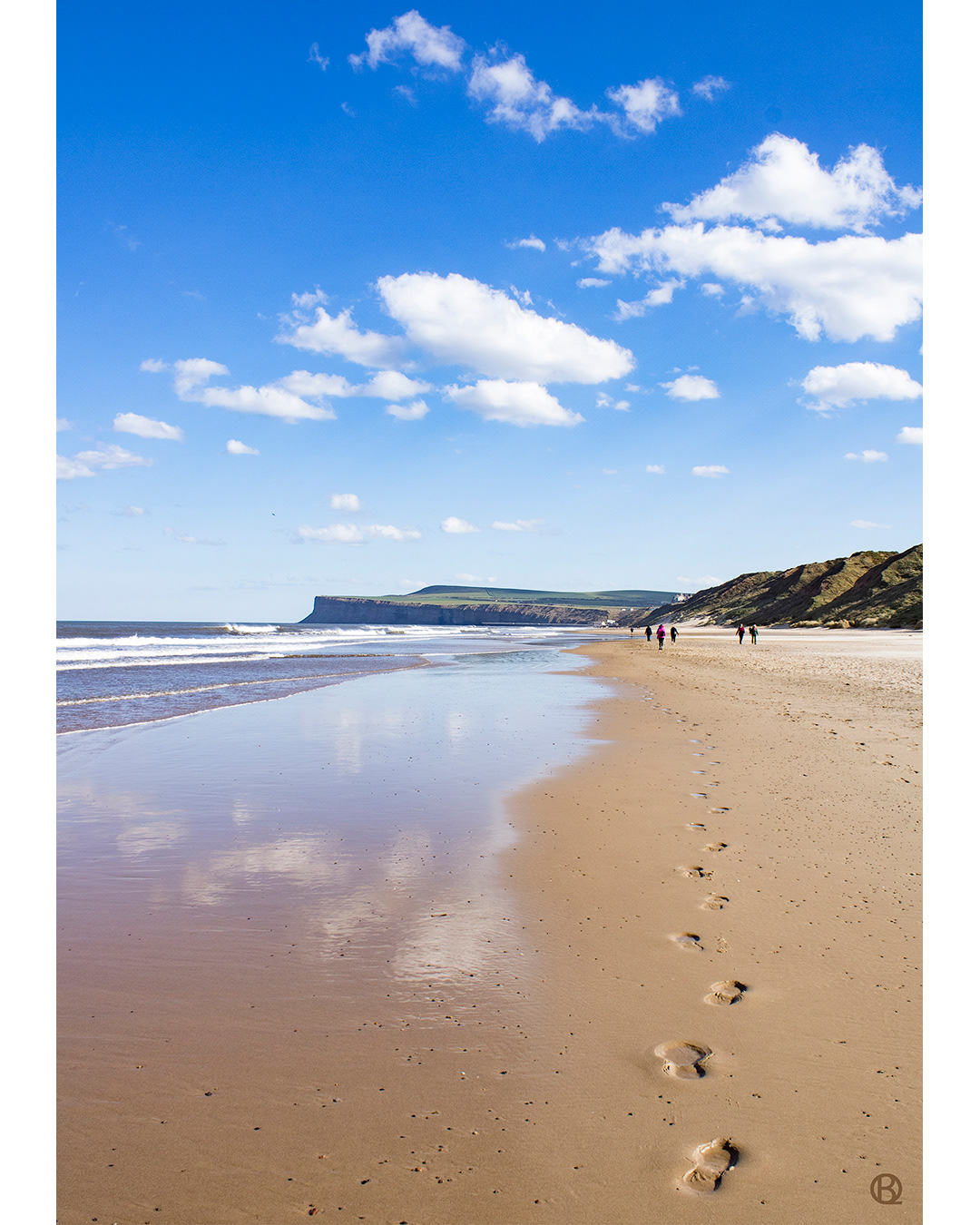 Original photographic print of Saltburn beach, North Yorkshire by Blue Quartz Design.