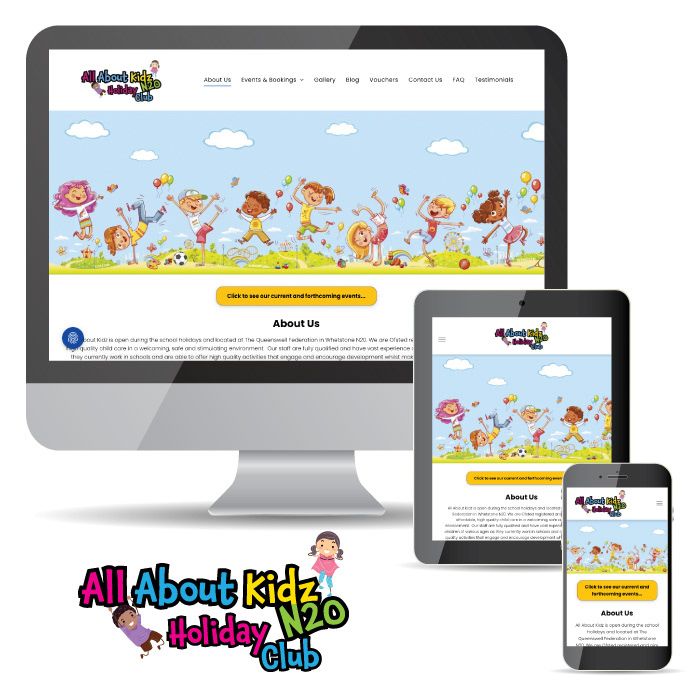 Website Designed for All About Kids N20 - 2022