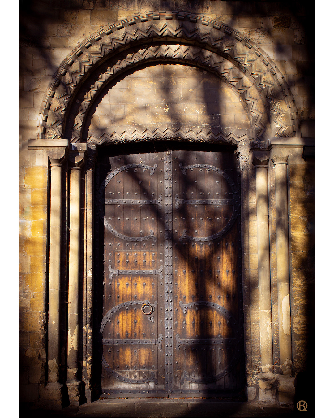 Original print from own photograph of The Abbey Church of Waltham Holy Cross and St Lawrence, Waltham Abbey, Essex. By Blue Quartz Design.