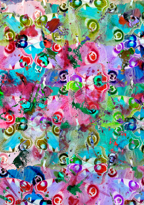 Psychedelic Butterfly, original print by Blue Quartz Design