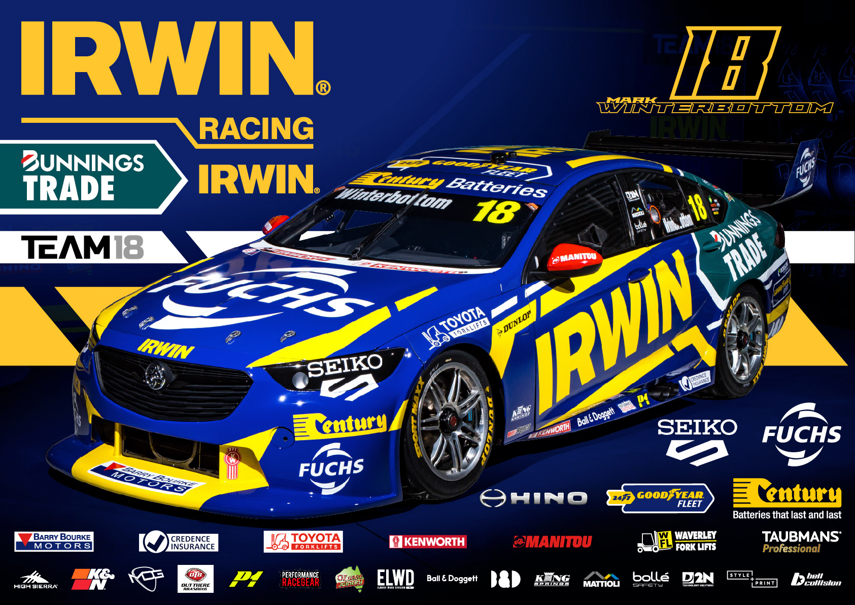 nickmossdesign - 2021 IRWIN RACING SUPERCARS POSTER DESIGN