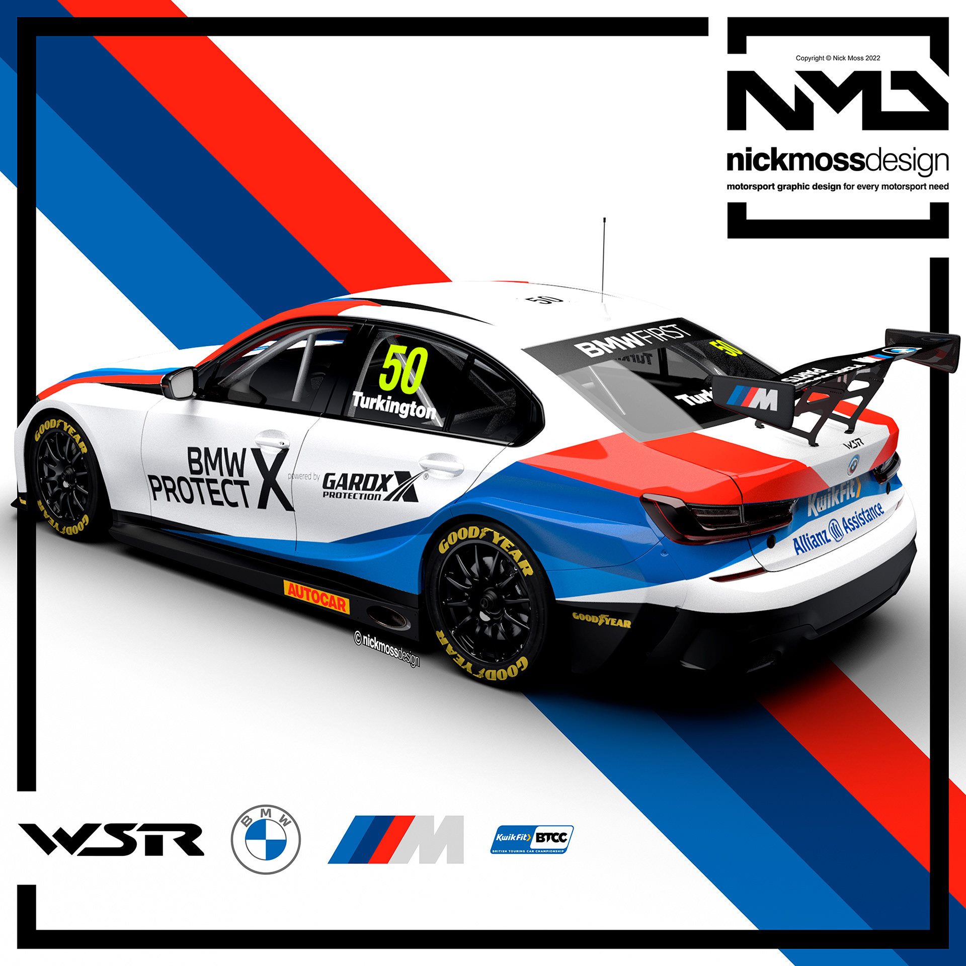 nickmossdesign - 2022 WEST SURREY RACING BMW PROTECT X BTCC LIVERY DESIGN