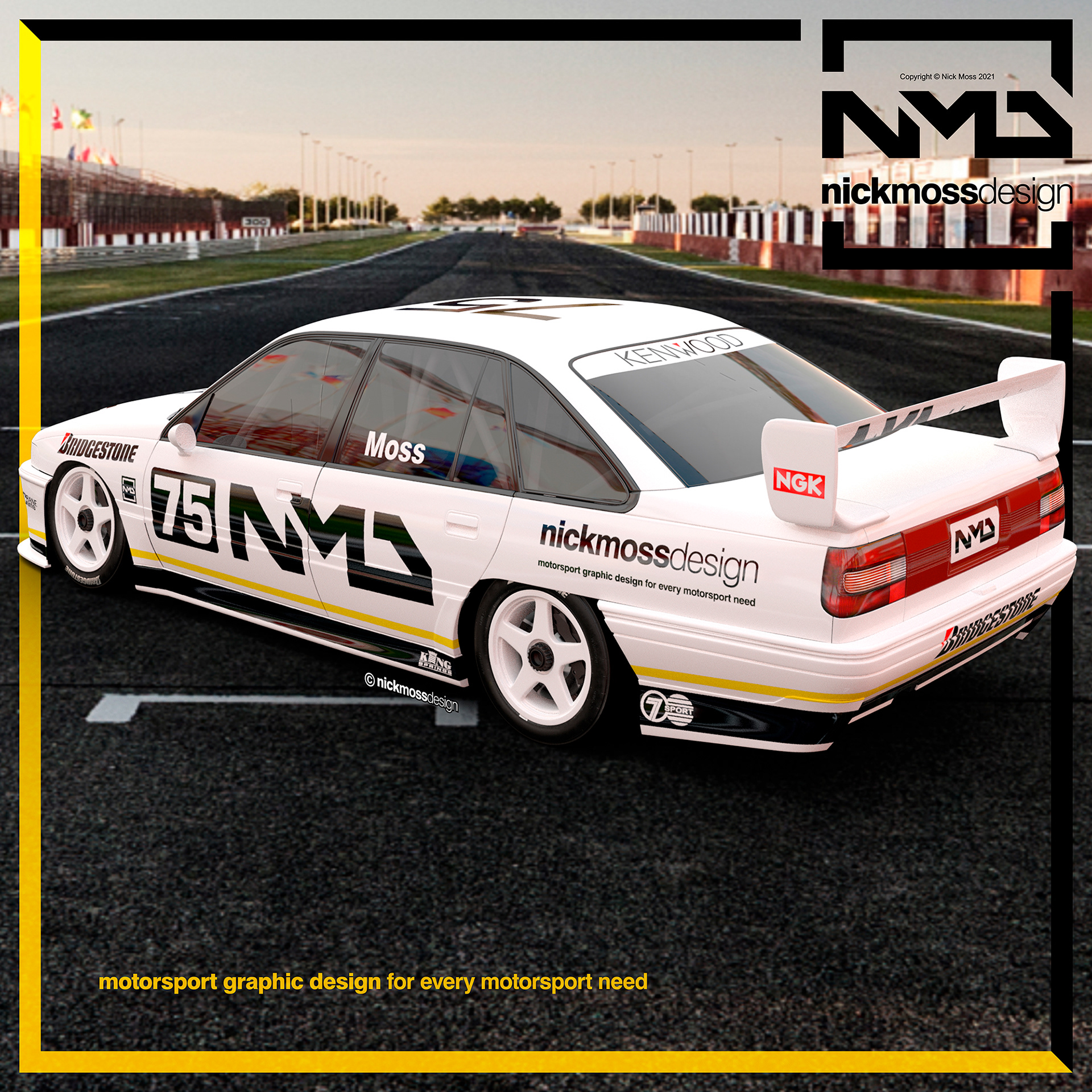 NMD nickmossdesign - Holden VP Commodore Supercar 1993 Livery Design Tribute