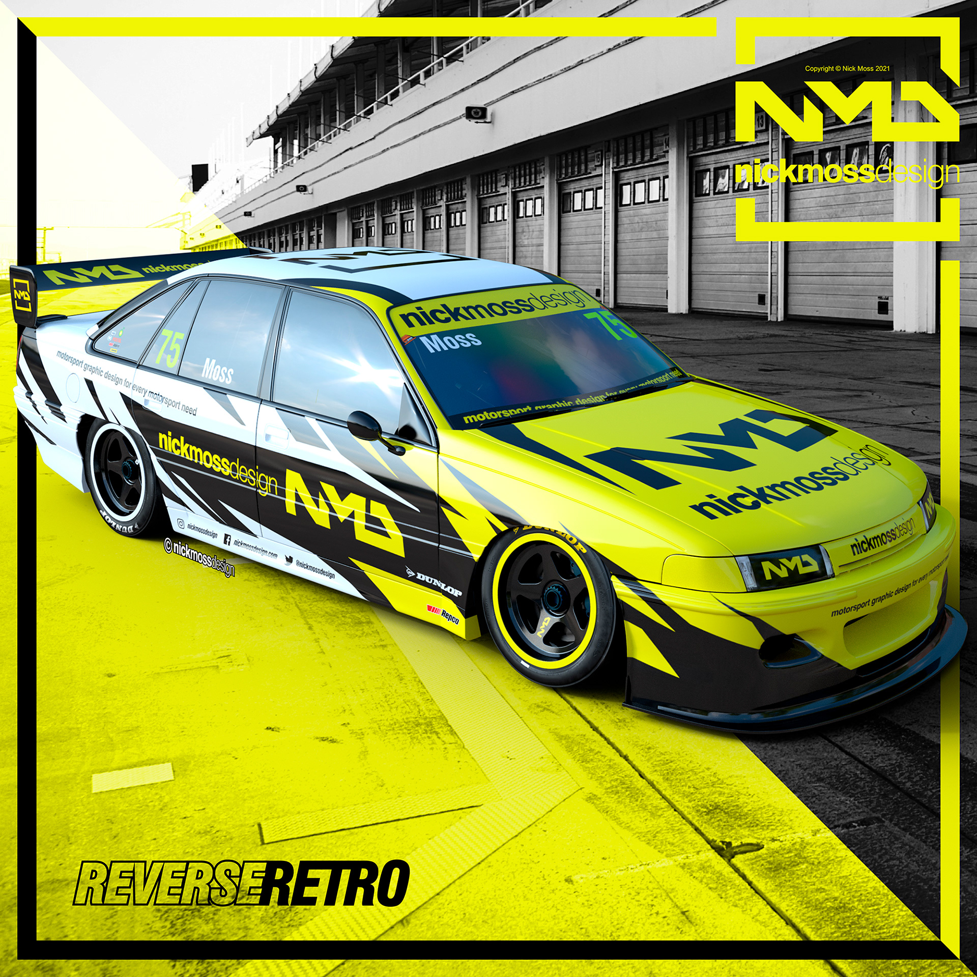 NMD nickmossdesign - Holden VP Commodore Supercar 1993 Livery Design