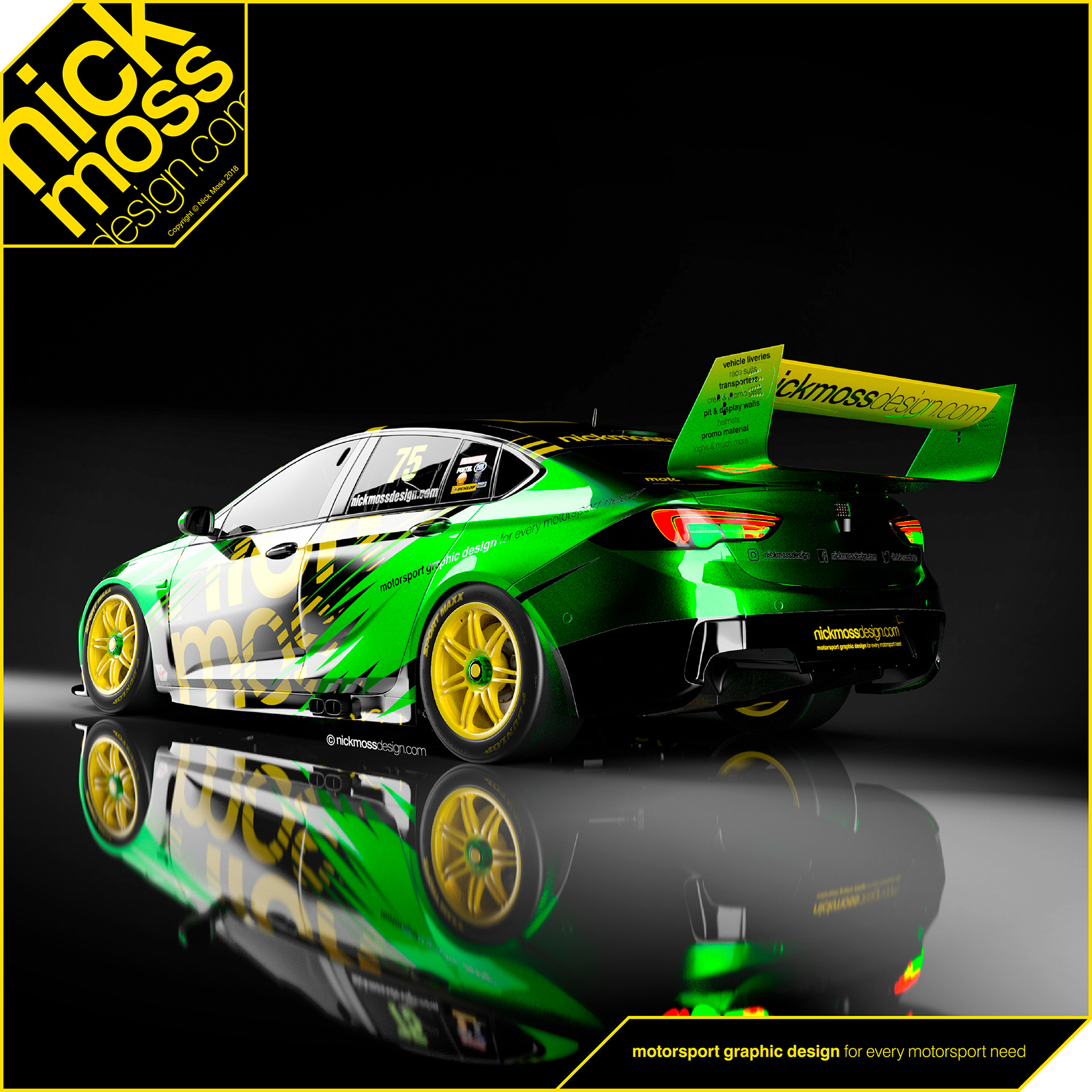 NMD nickmossdesign - Holden ZB Commodore Supercar Livery Design