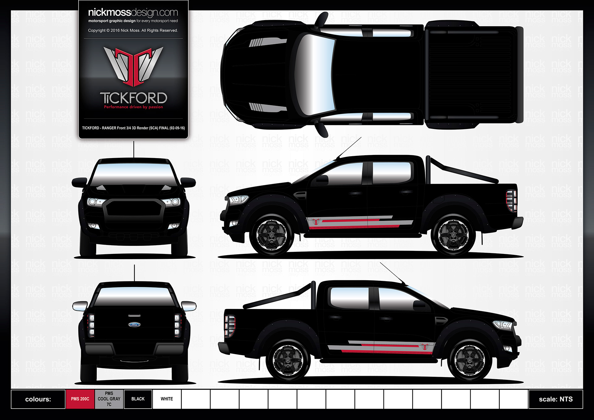 nickmossdesign - TICKFORD Ranger Livery Design