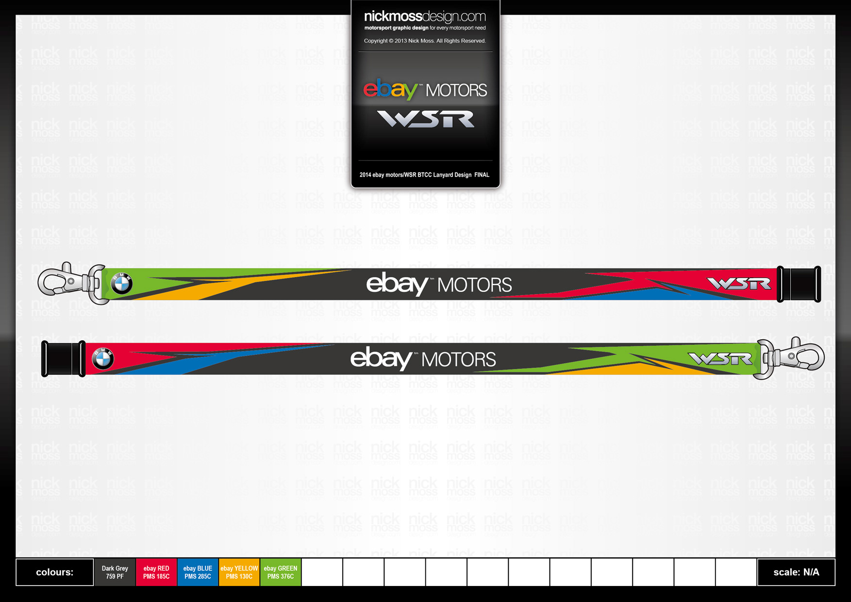 nickmossdesign - 2014 WEST SURREY RACING BMW EBAY MOTORS BTCC MERCHANDISE DESIGN