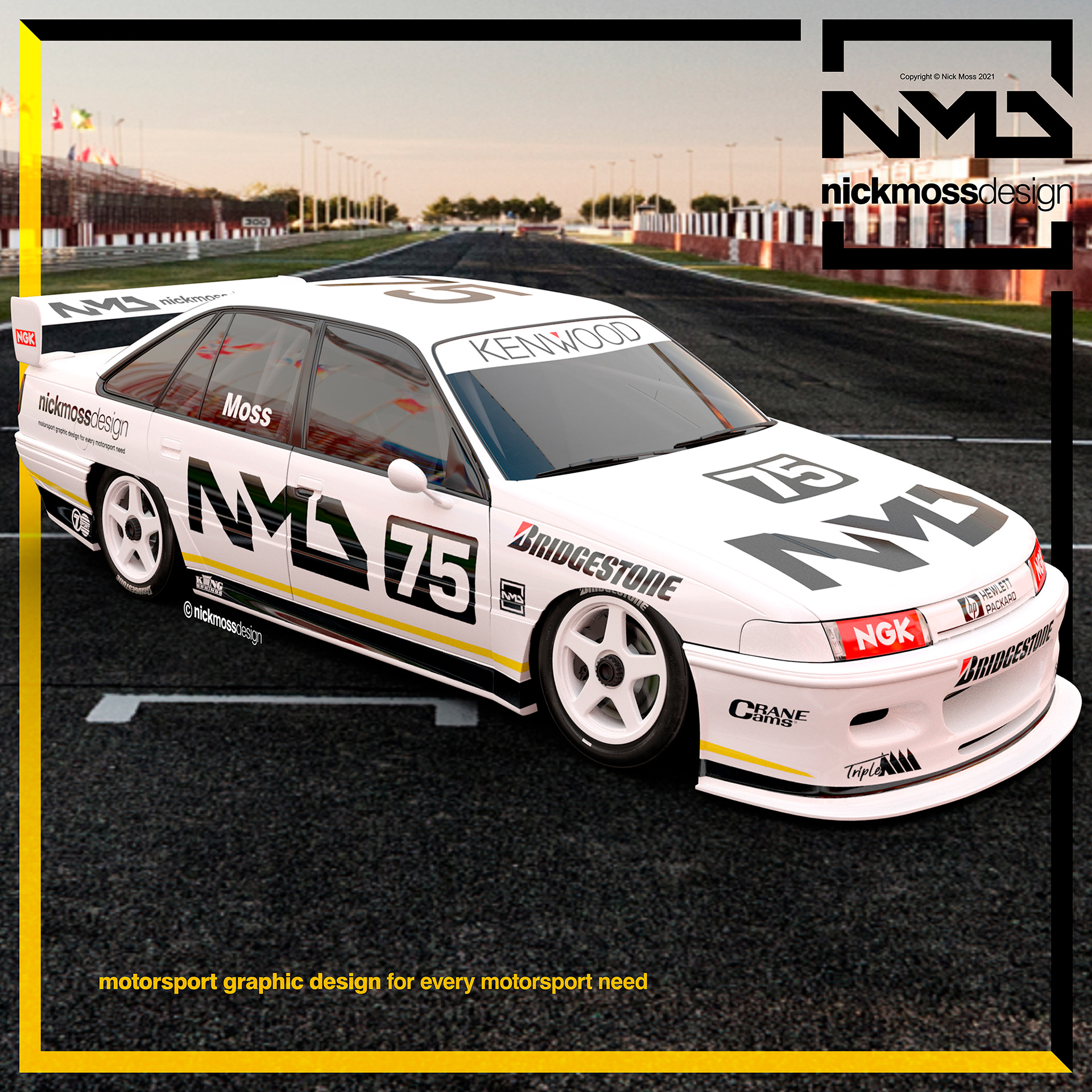 NMD nickmossdesign - Holden VP Commodore Supercar 1993 Livery Design Tribute