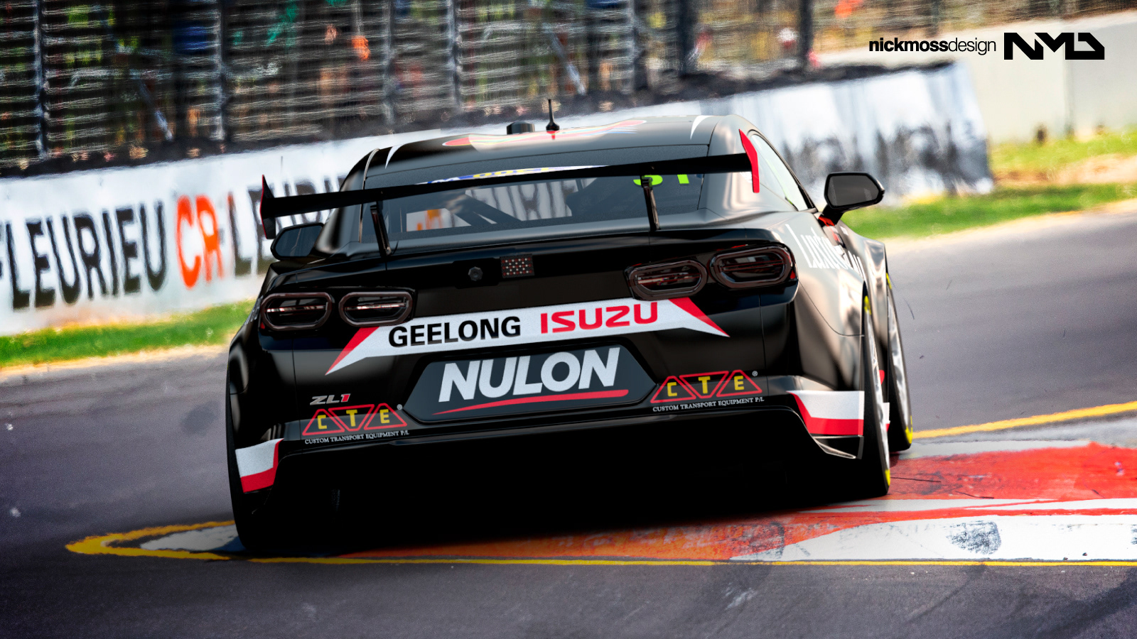 NMD nickmossdesign - 2023 NULON RACING / PREMI-AIR HIRE GEN3 Supercar Camaro Livery Design