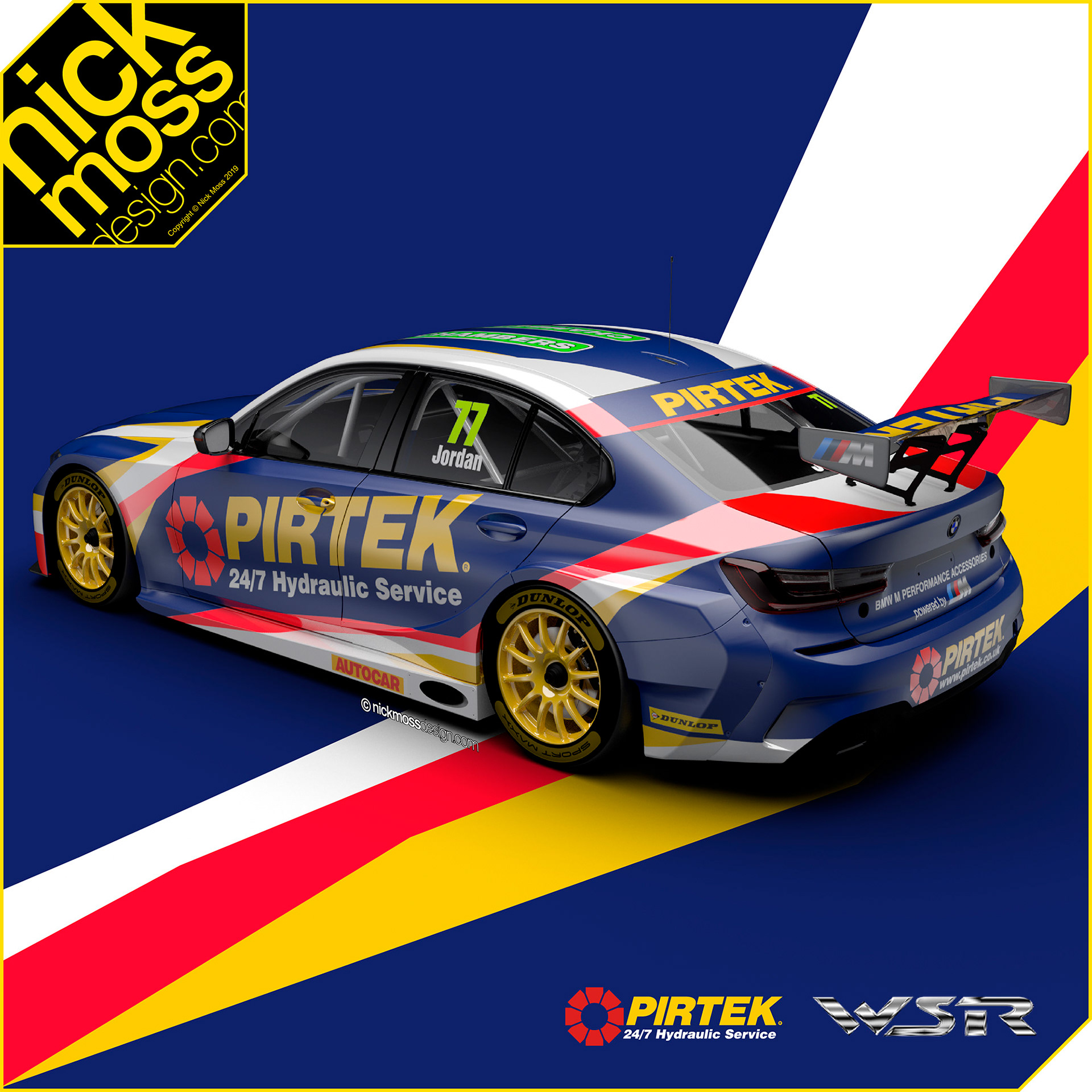 nickmossdesign - 2019 WEST SURREY RACING BMW PIRTEK BTCC LIVERY DESIGN
