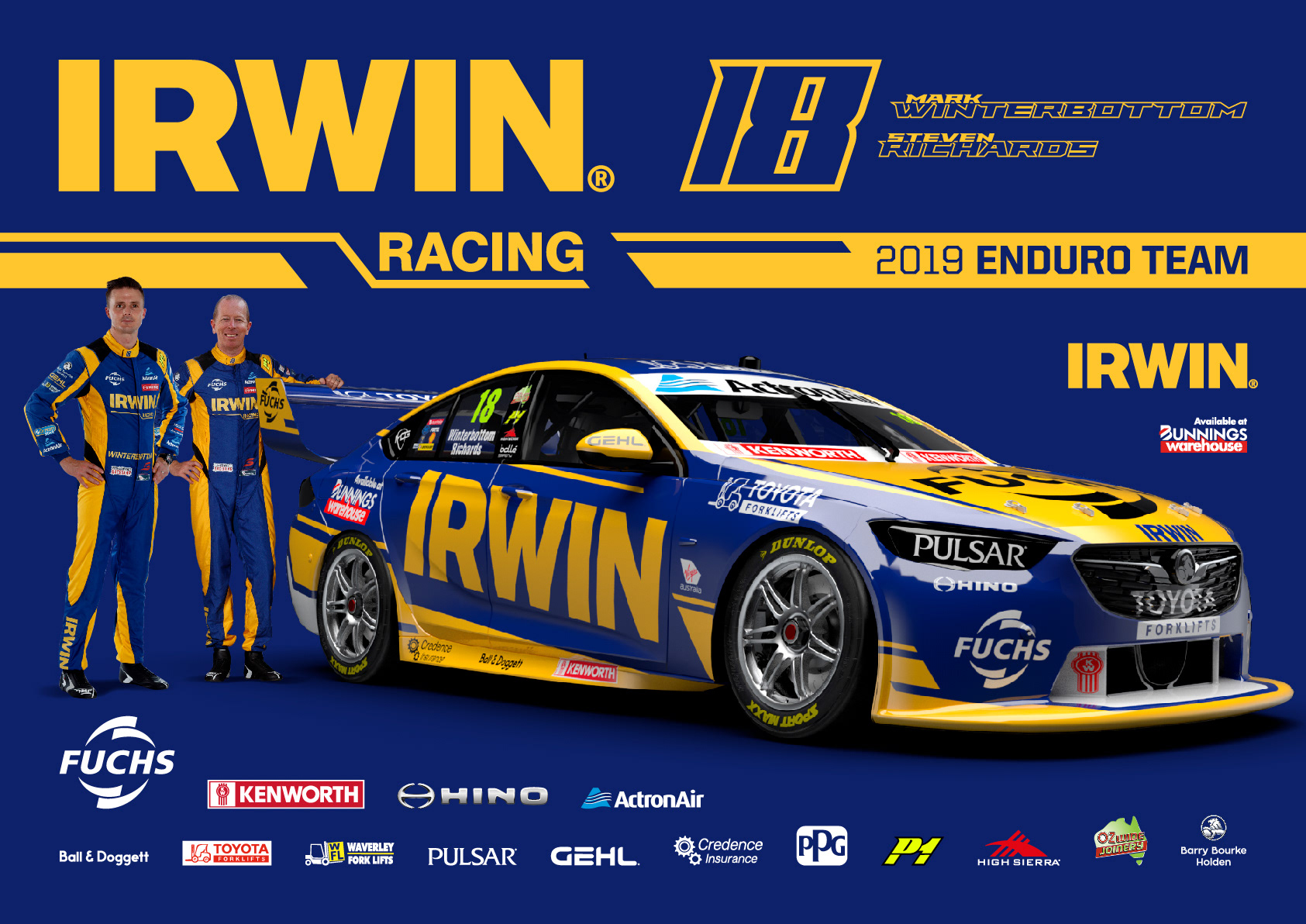 nickmossdesign - 2019 IRWIN RACING SUPERCARS POSTER DESIGN