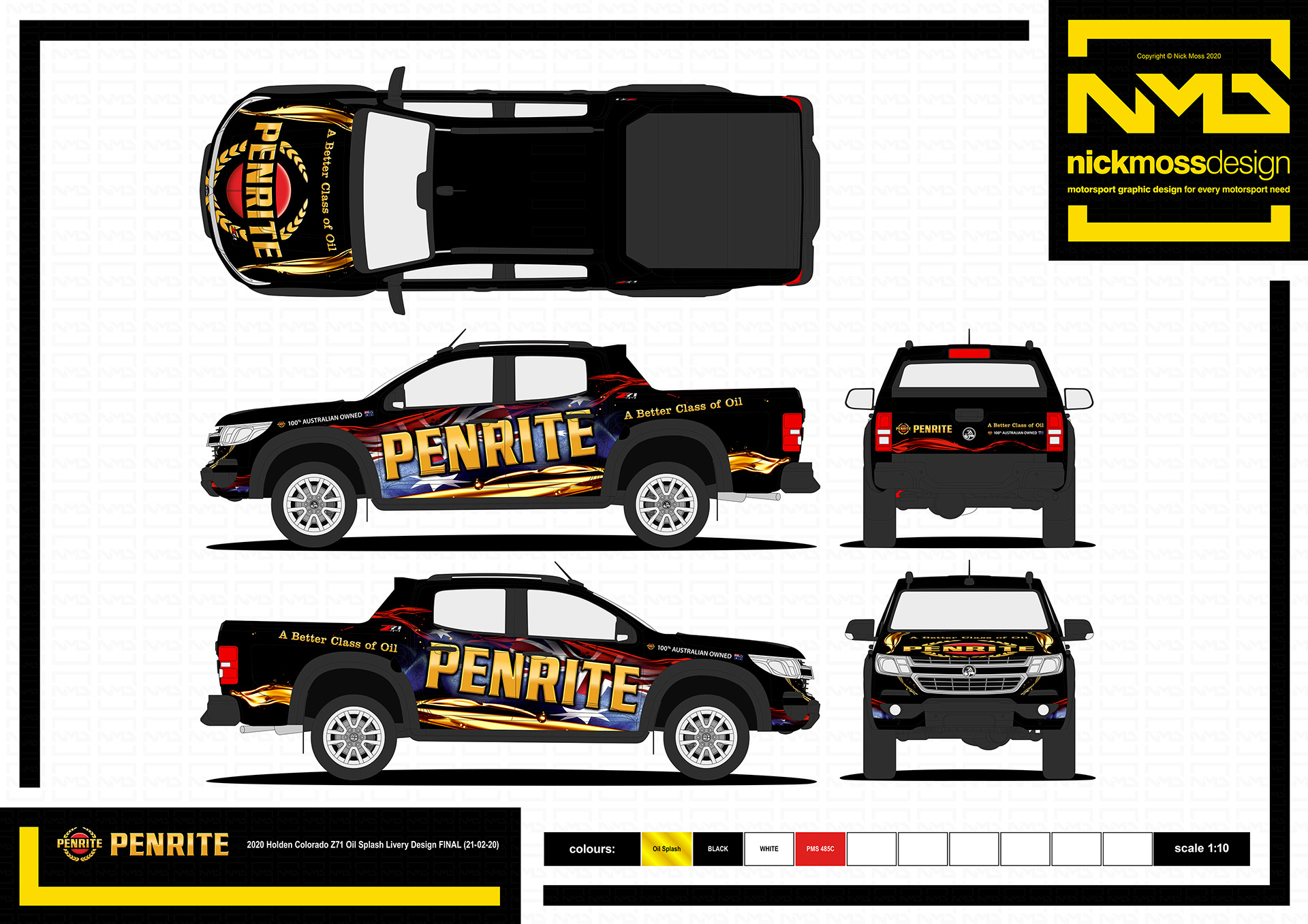 nickmossdesign - 2020 PENRITE OIL SUPERCARS INSPIRED LIVERY DESIGN