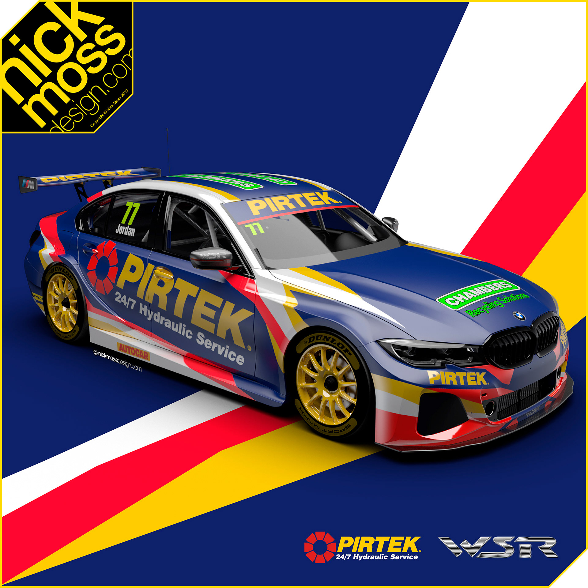 nickmossdesign - 2019 WEST SURREY RACING BMW PIRTEK BTCC LIVERY DESIGN