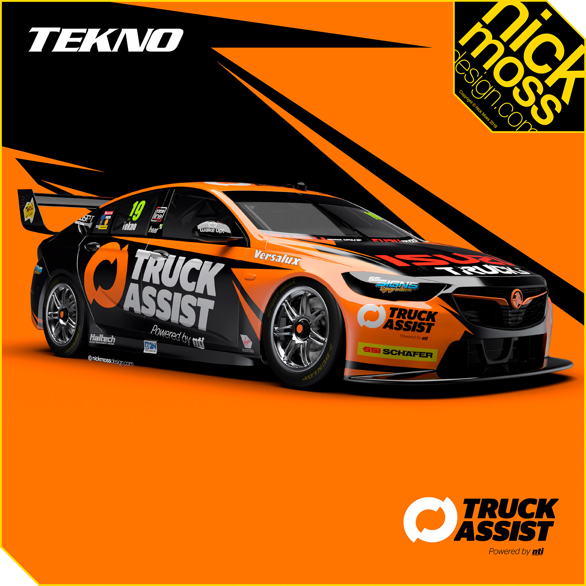 nickmossdesign - 2019 TEKNO TRUCK ASSIST SUPERCAR PLIVERY DESIGN