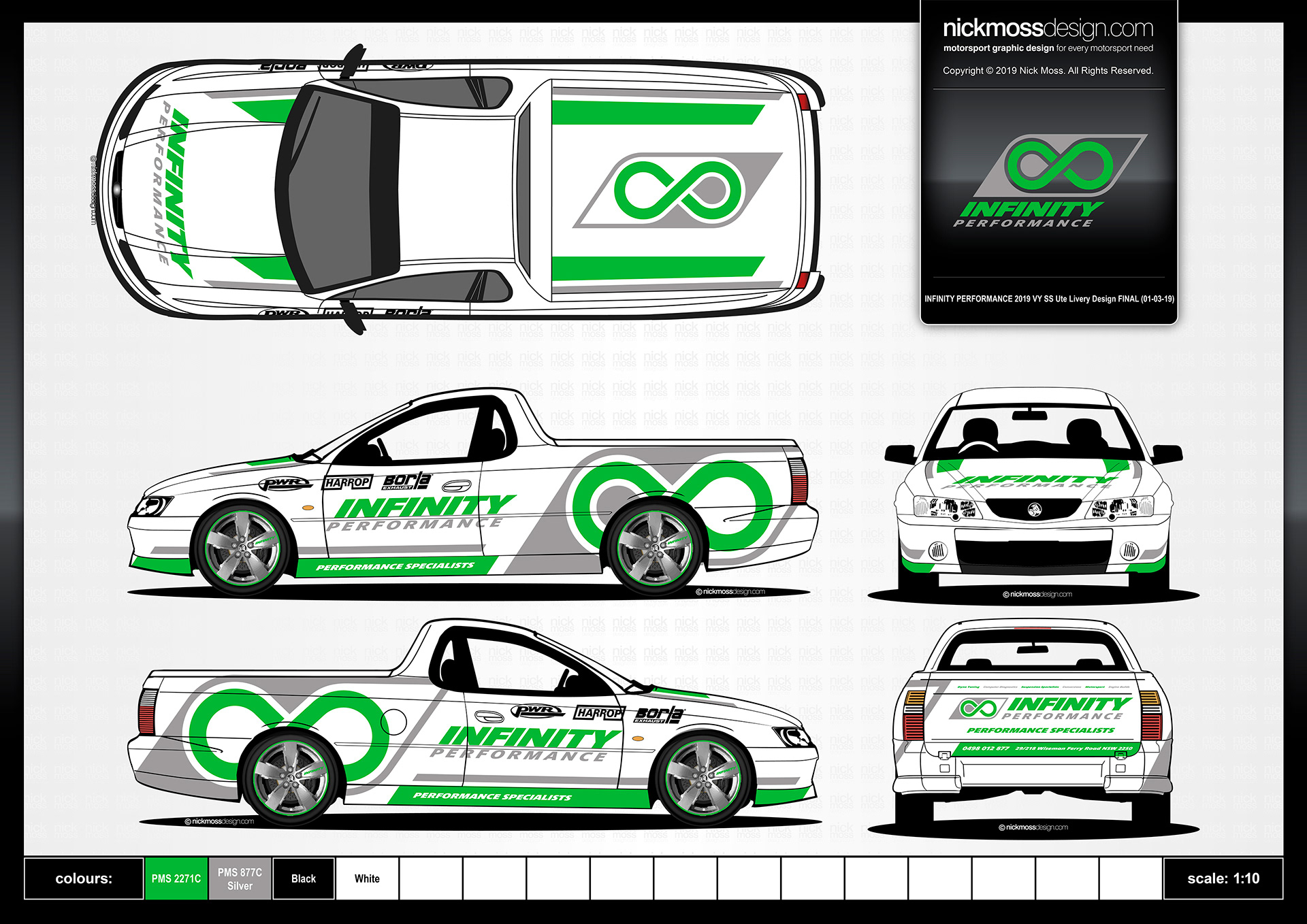 NMD nickmossdesign - INFINITY PERFORMANCE Ute Livery Design