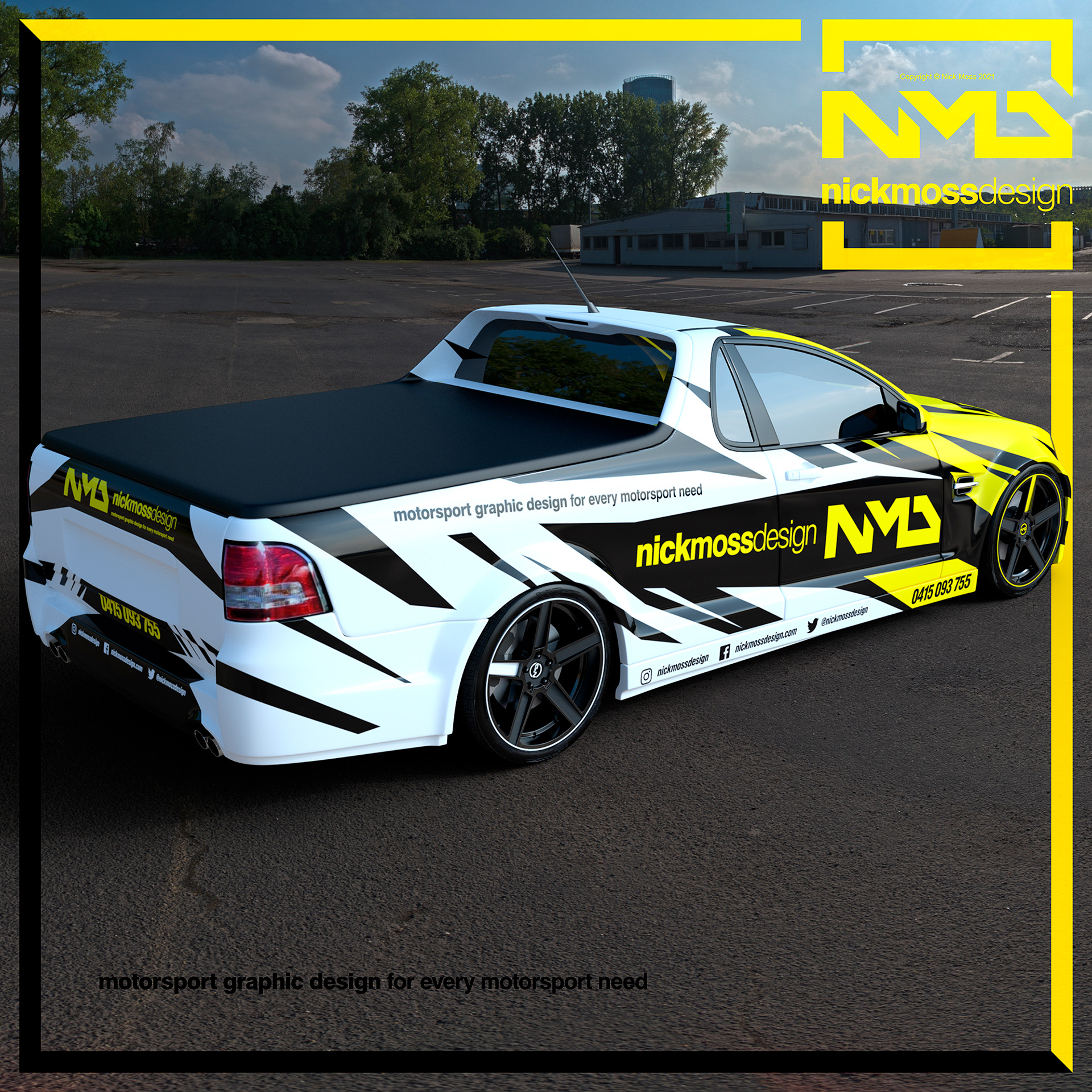 NMD nickmossdesign - Holden VE Commodore Ute 2020 Livery Design Render