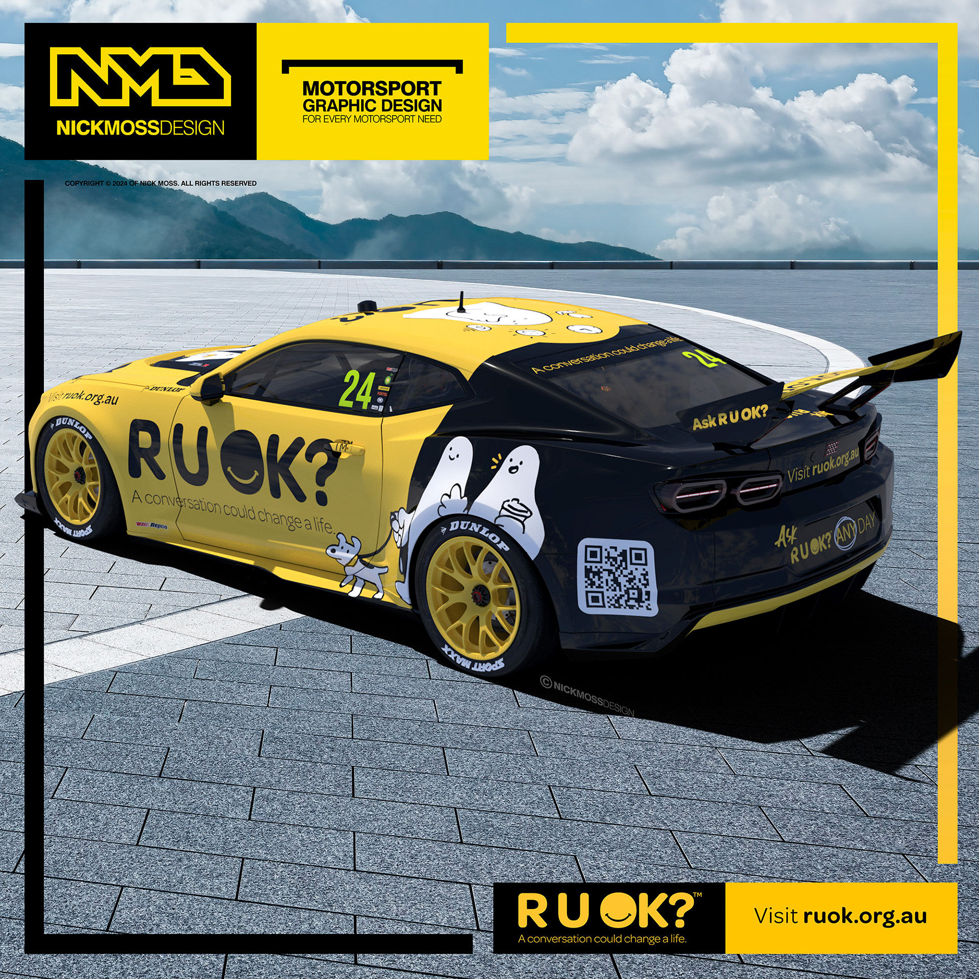 NMD nickmossdesign - RUOK? Supercars Camaro Livery Design