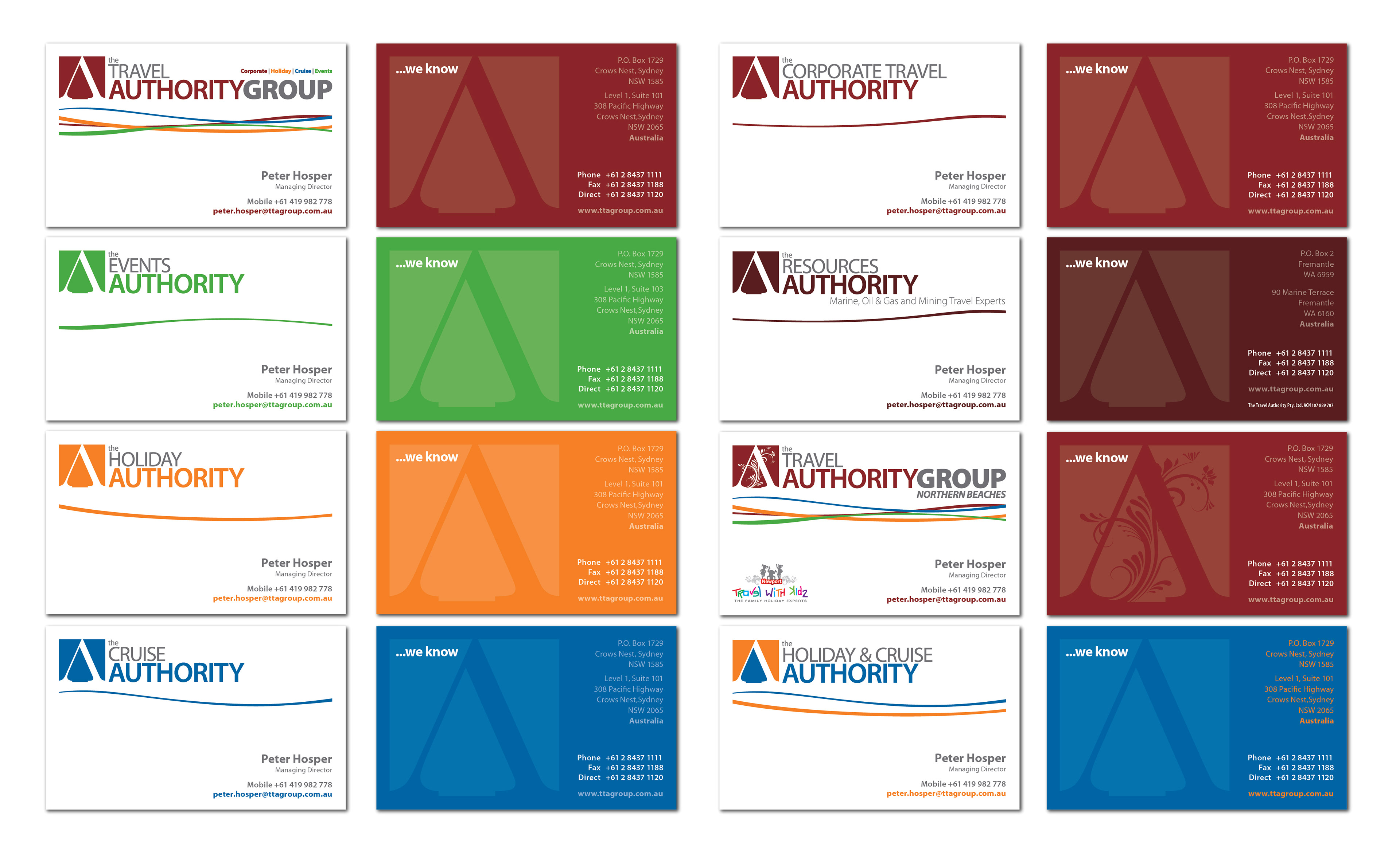 NMD nickmossdesign - THE TRAVEL AUTHORIT Logo & Business Card Designs