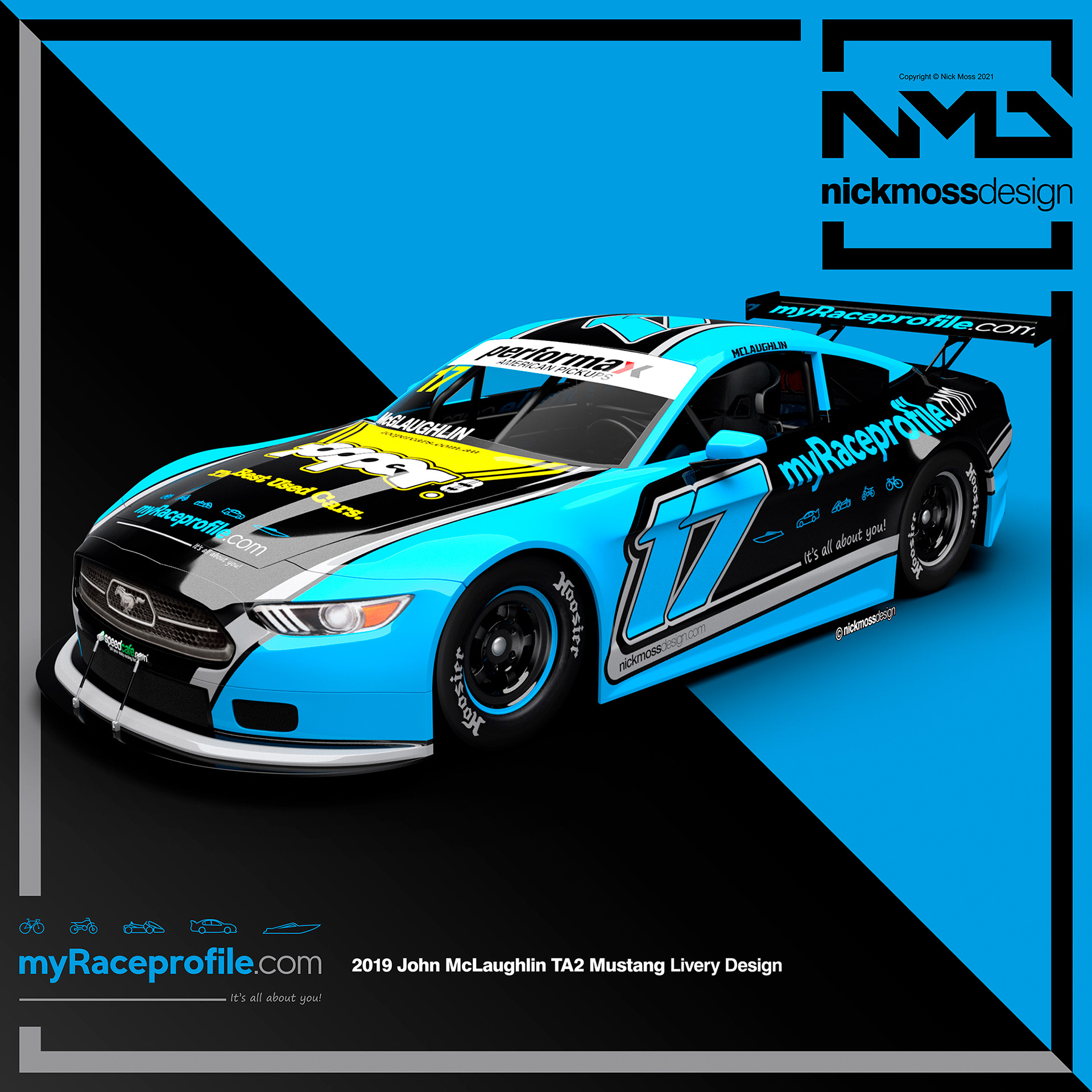 NMD nickmossdesign - myRaceprofile TA2 Mustang Livery Design