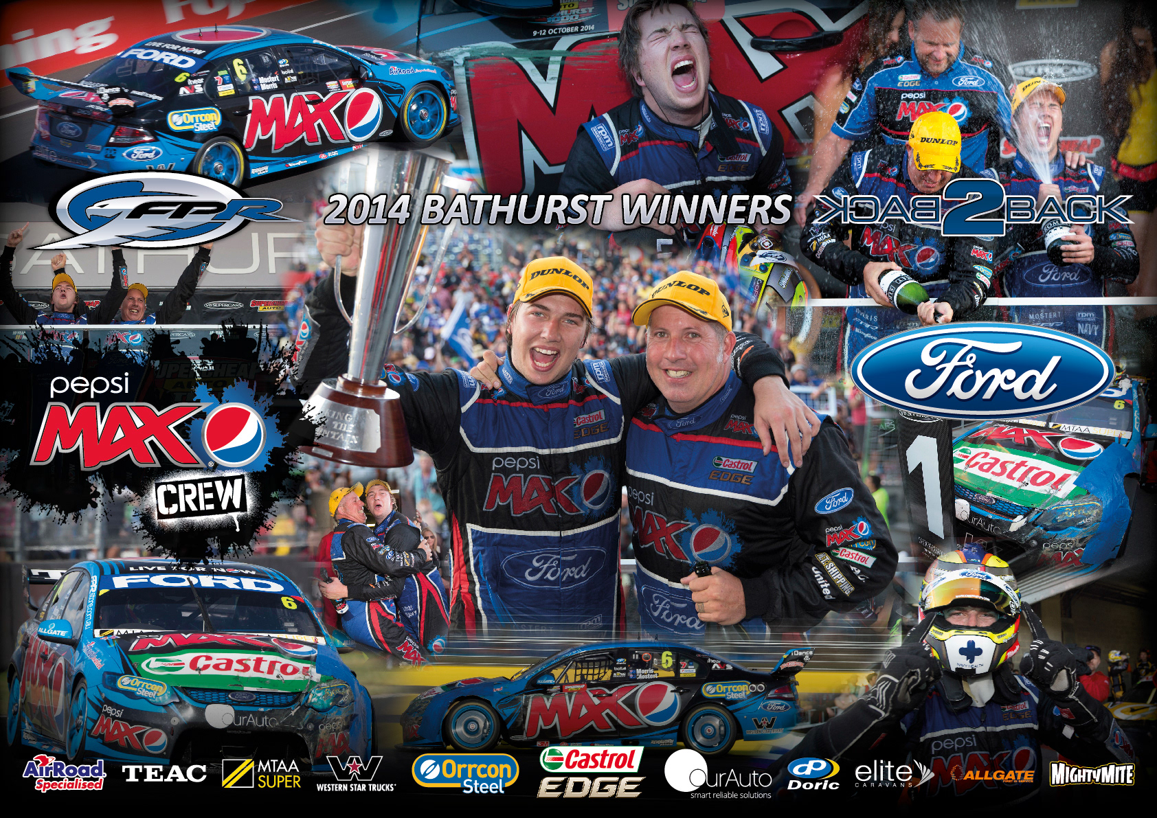 nickmossdesign - 2014 FORD PERFROMANCE RACING (FPR) PEPSI MAX SUPERCARS POSTER DESIGN