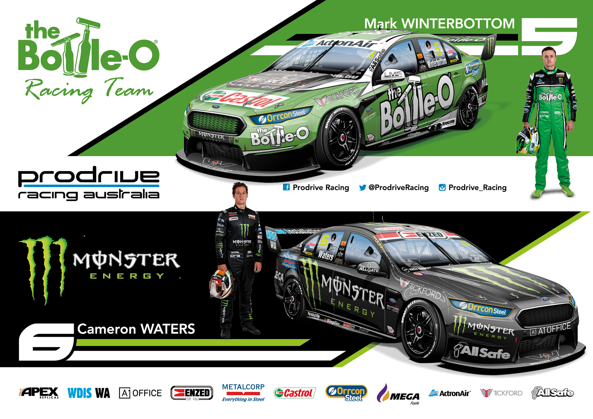 nickmossdesign - 2017 Prodrive Racing Australia (PRA) Poster Design (5 & 6)