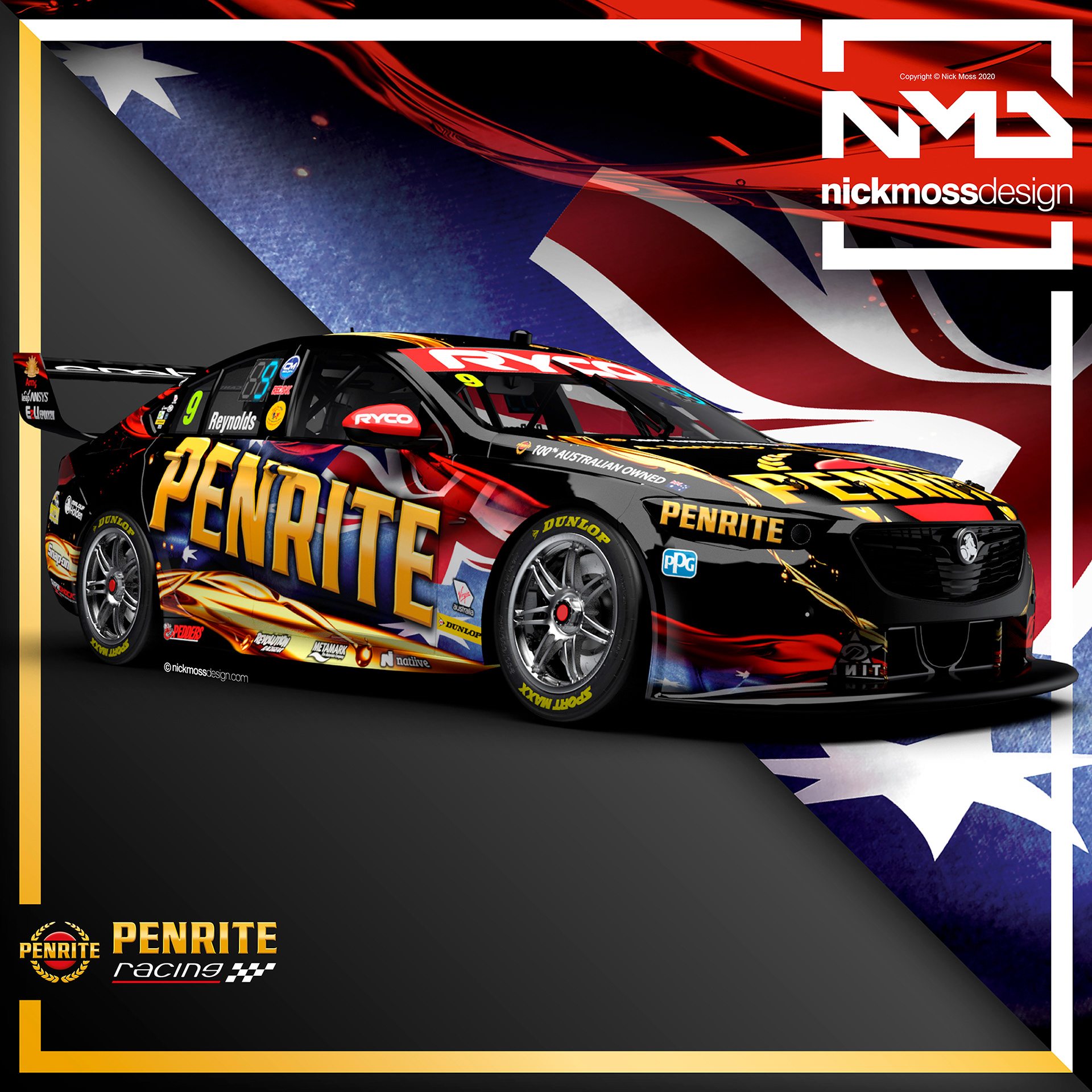 nickmossdesign - 2020 PENRITE RACING SUPERCARS LIVERY DESIGN