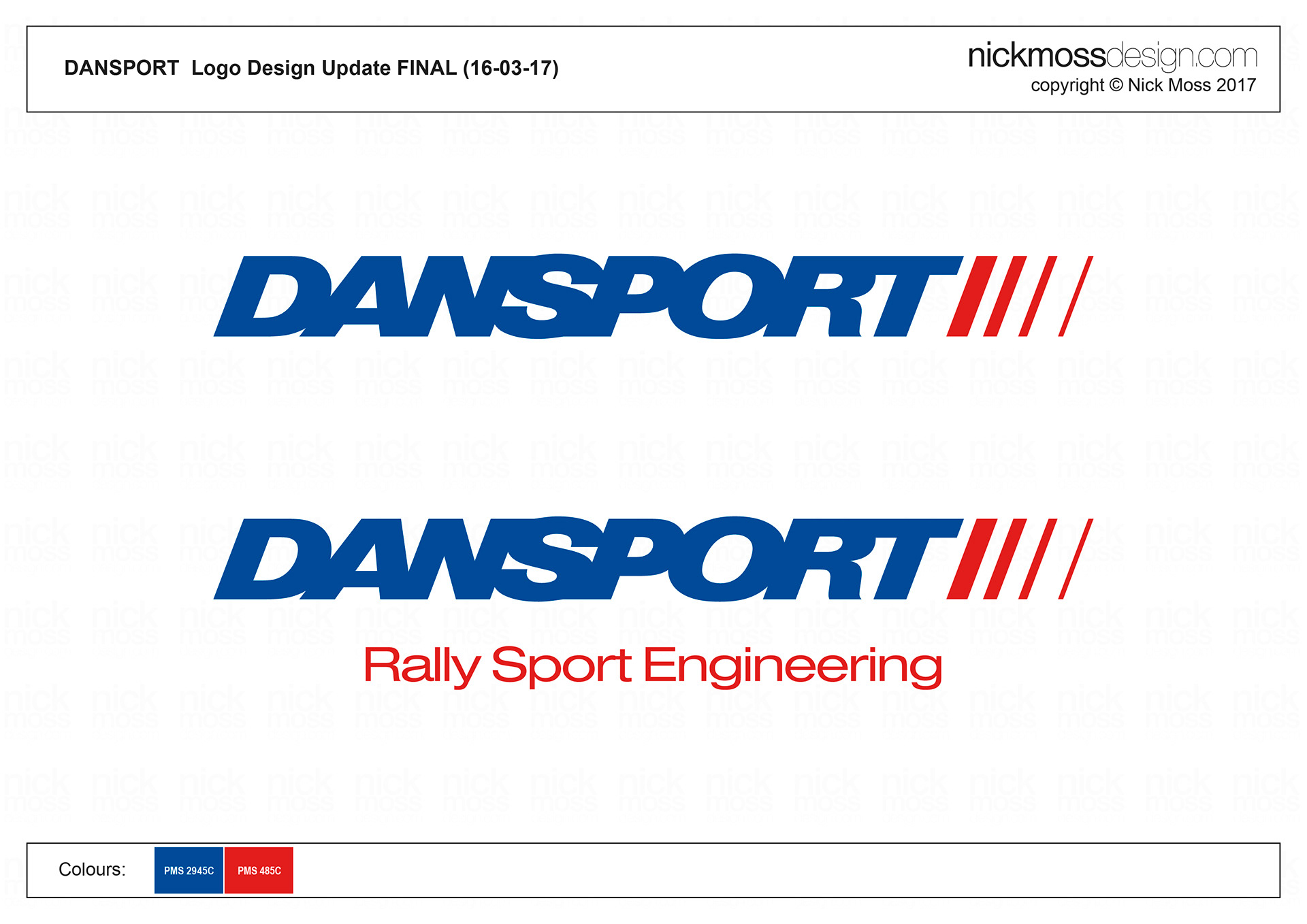 NMD nickmossdesign - DANSPORT Logo Design