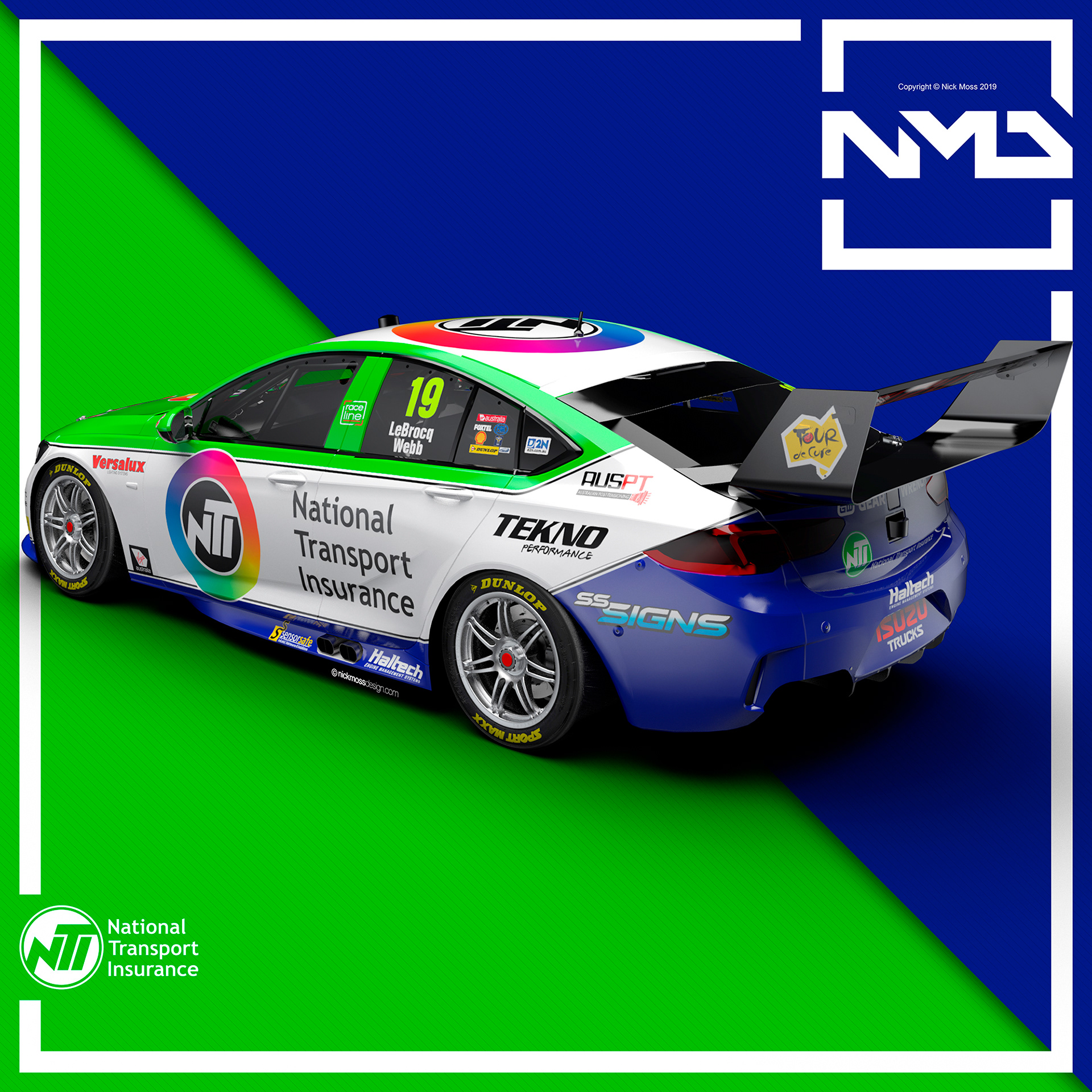 nickmossdesign - 2019 TEKNO NTI RETRO SUPERCAR LIVERY DESIGN