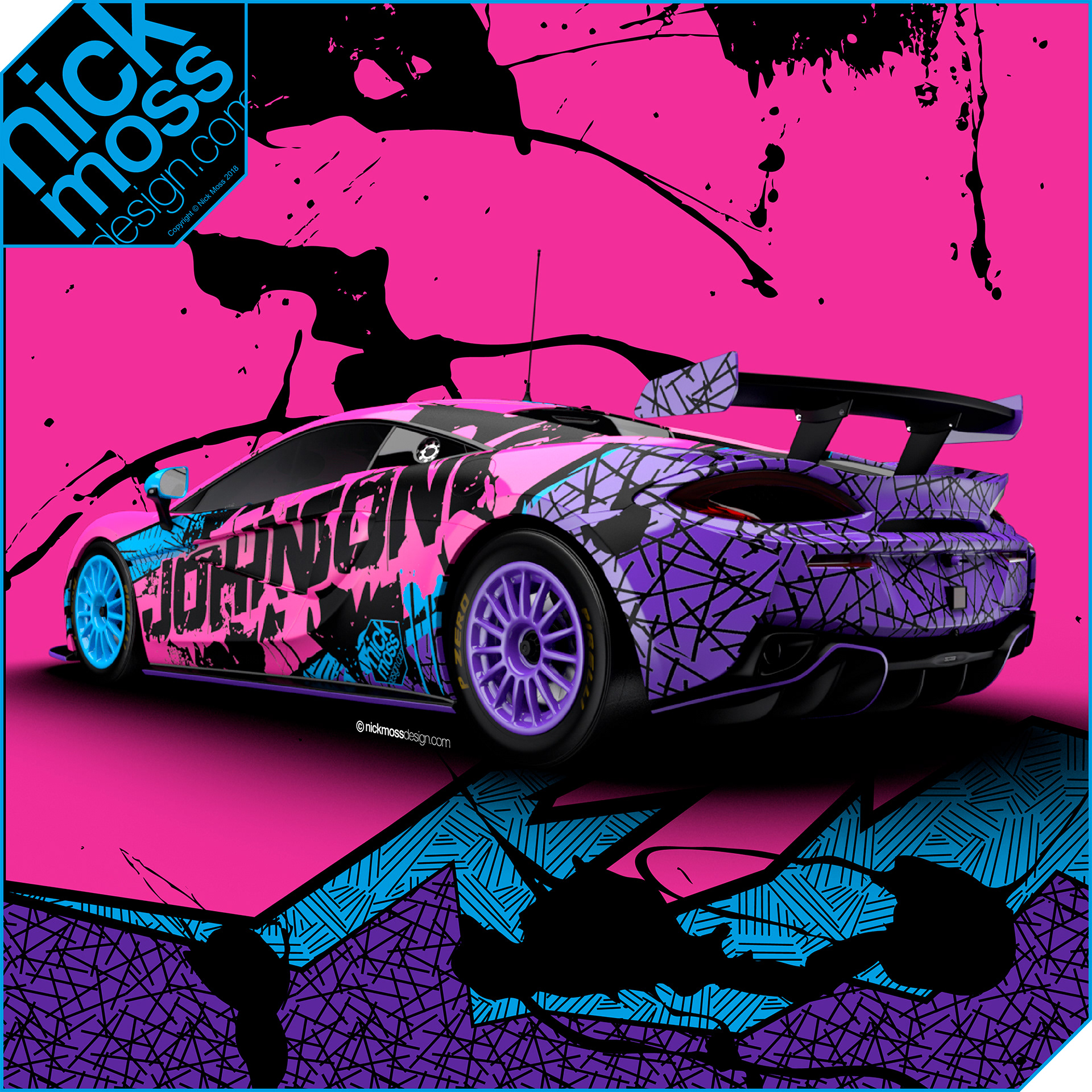 nickmossdesign - 2019 PMWE BRITISH GT McLaren GT4 LIVERY DESIGN