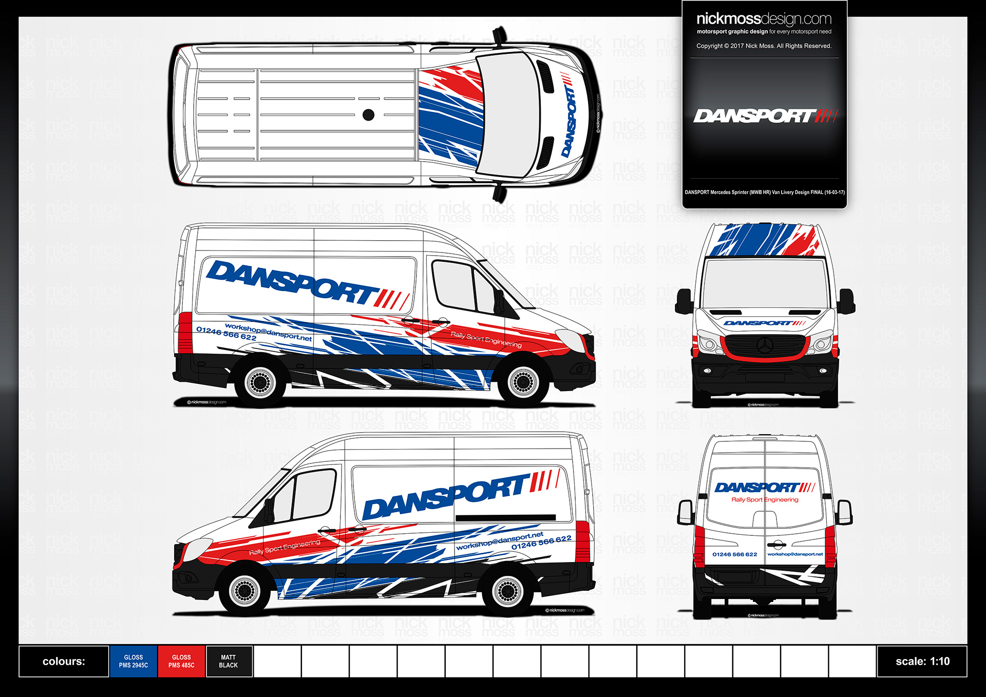 NMD nickmossdesign - DANSPORT Van LIvery Design